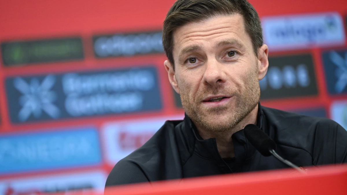 Xabi Alonso en rueda de prensa
