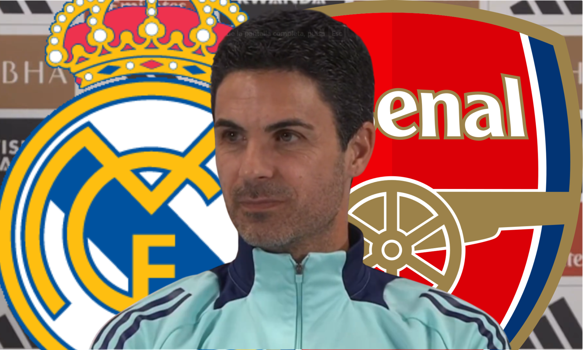 Mikel Arteta responde a la posible remontada del Real Madrid
