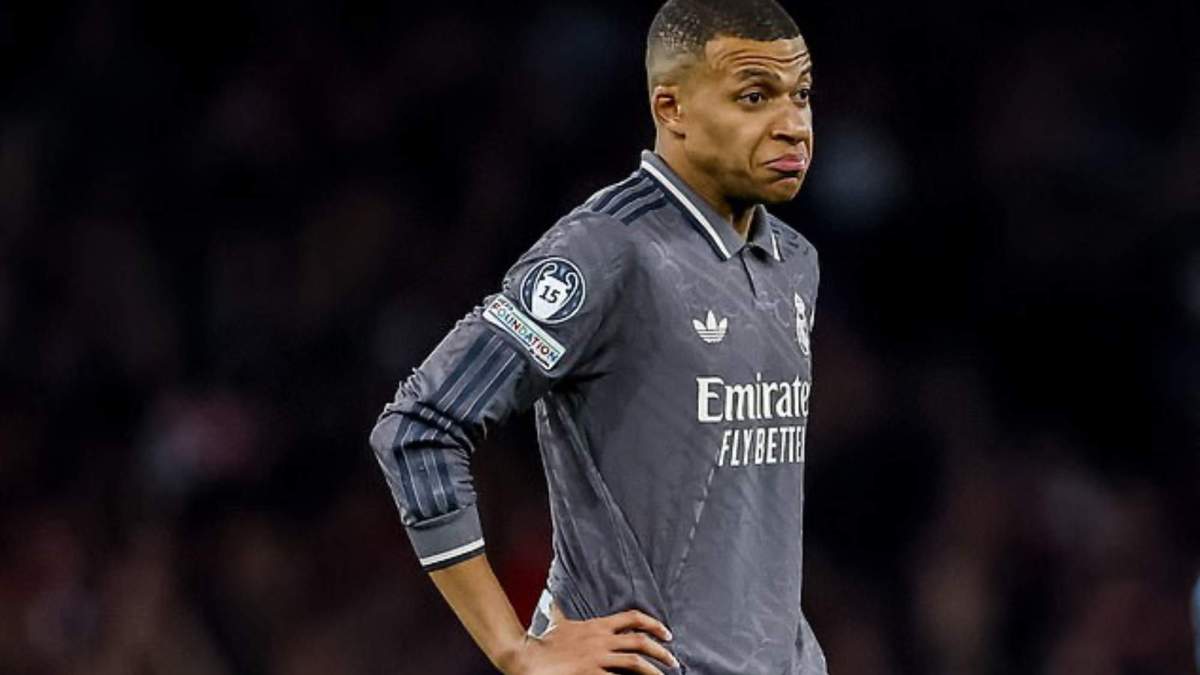 Mbappé durante el partido de ida ante el Arsenal