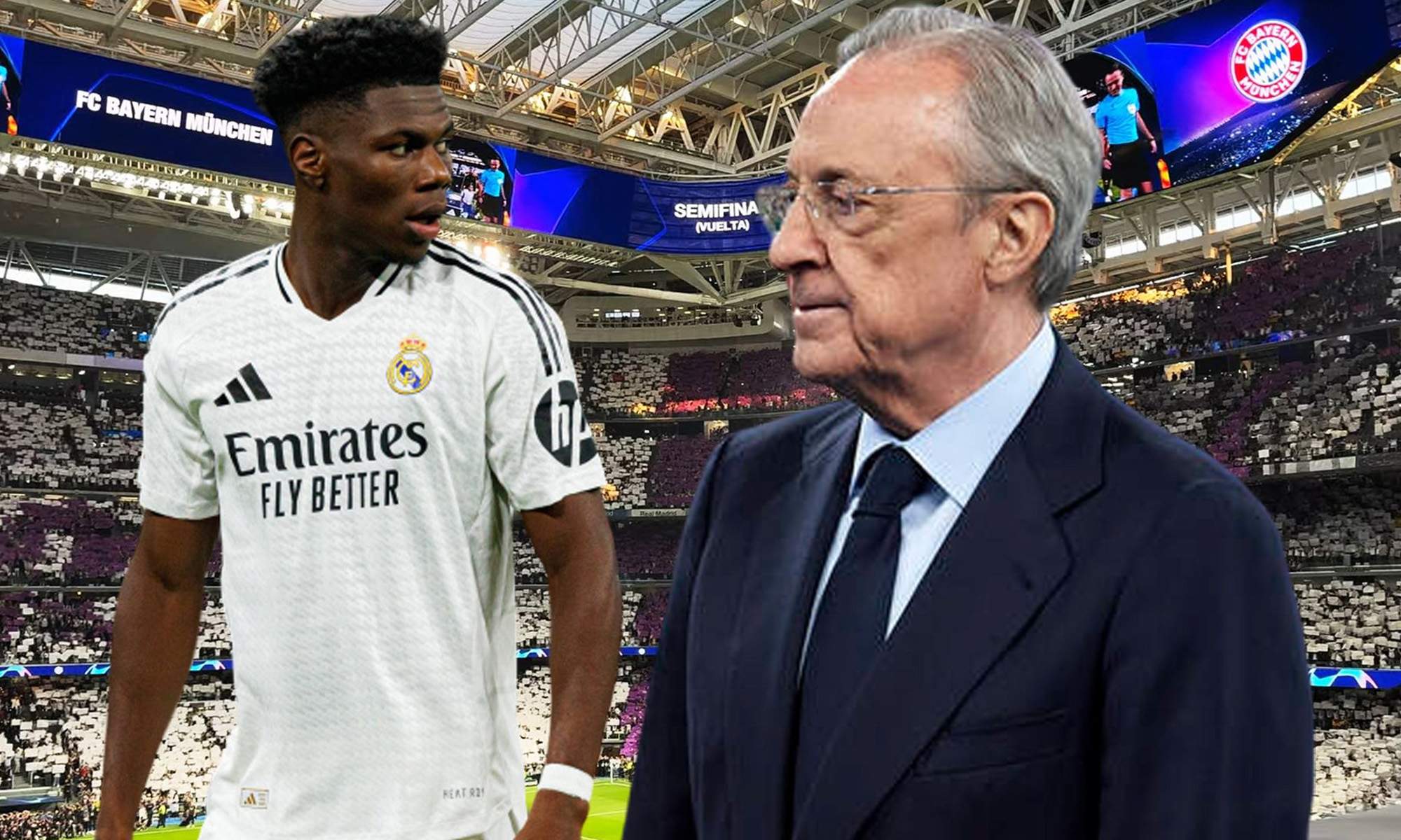 Tchouaméni y Florentino. Real Madrid