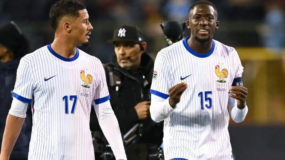 Saliba y Konaté con Francia Saliba y Konaté con Francia