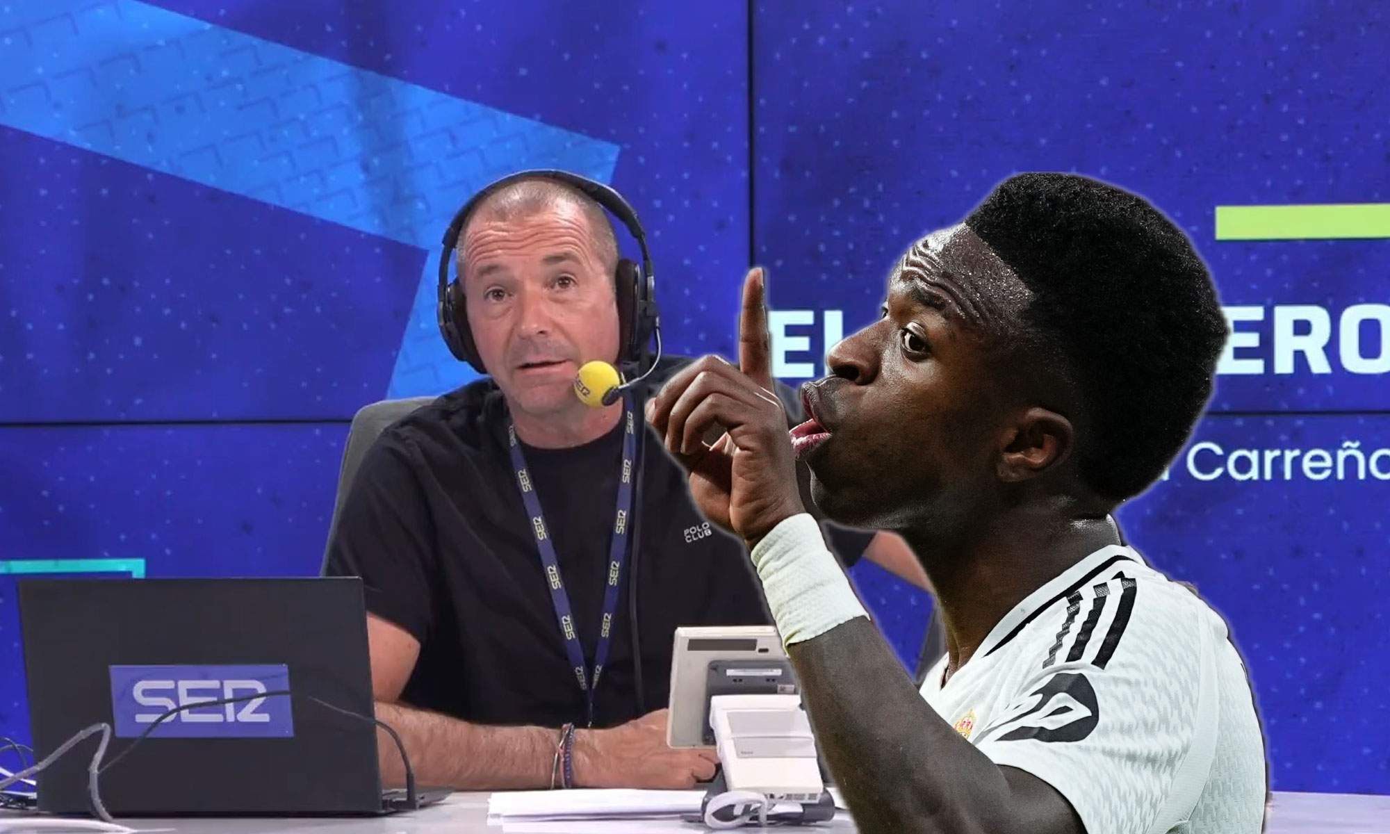 Manu Carreño anuncia el sueldo de Vinicius al renovar y lo compara con Mbappé