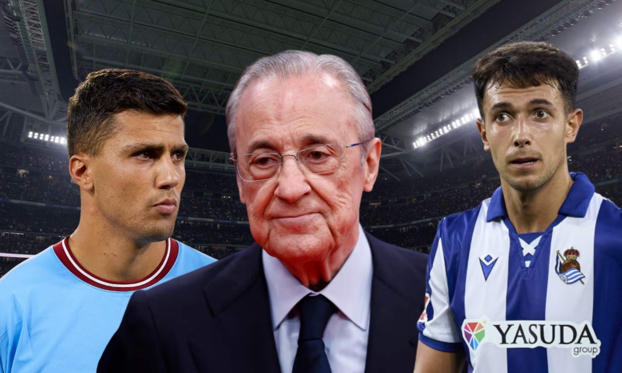 Florentino Pérez podría haber descartado ya a Rodri y Zubimendi para el Madrid de la próxima temporada.