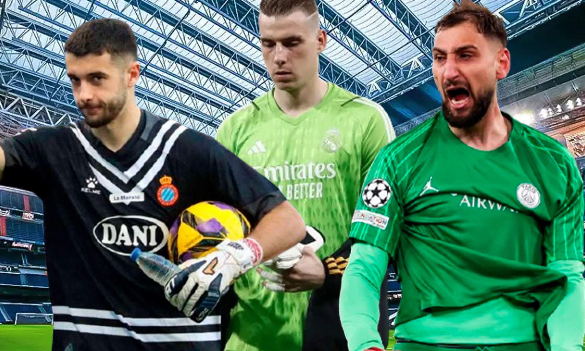 Lunin, Donnarumma y Joan García