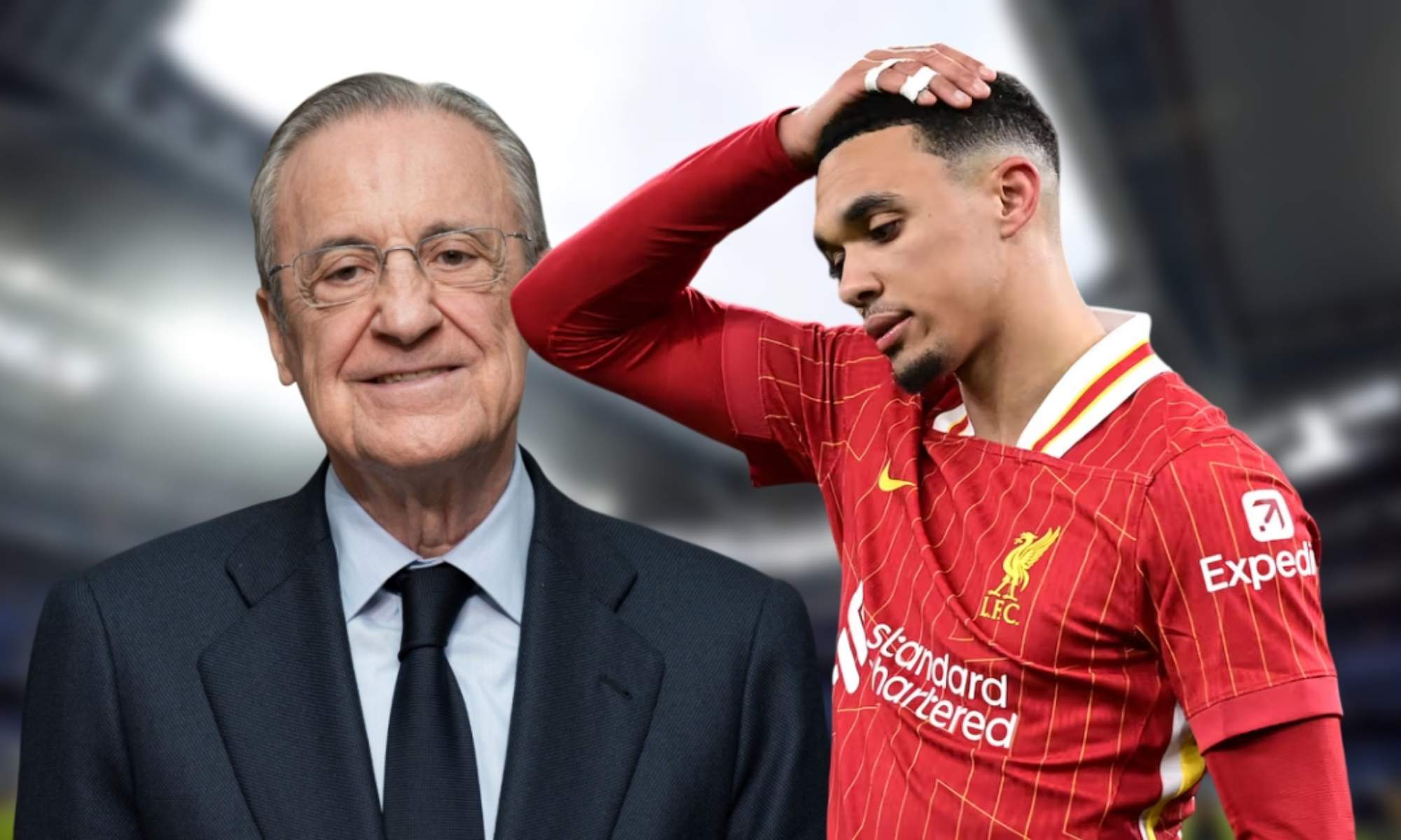 Florentino Pérez ha querido trasladarle todo su apoyo a Trent Alexander-Arnold después de la virulencia que se ha desatado entre la afición del Liverpool por su marcha.