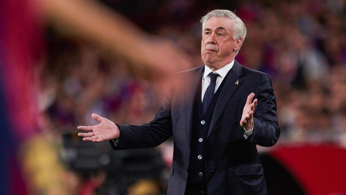 Ancelotti en la fina de la Copa del Rey