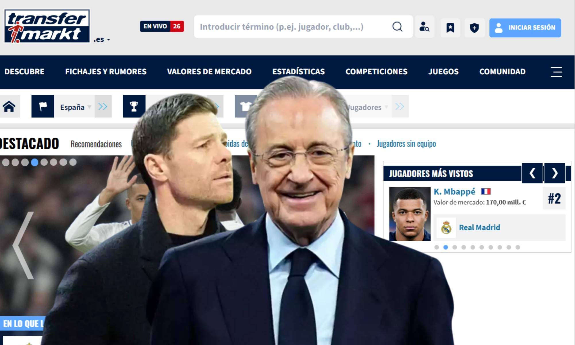 Transfermarkt coloca a 2 medios en el Real Madrid
