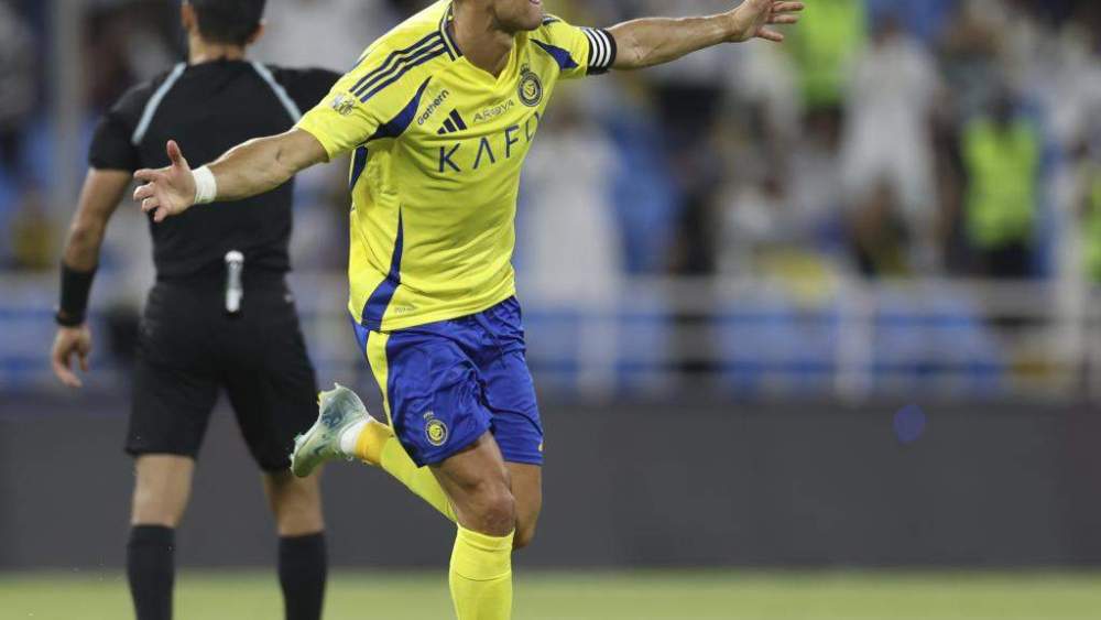 Cristiano Ronaldo celebrando un gol con el Al Nassr