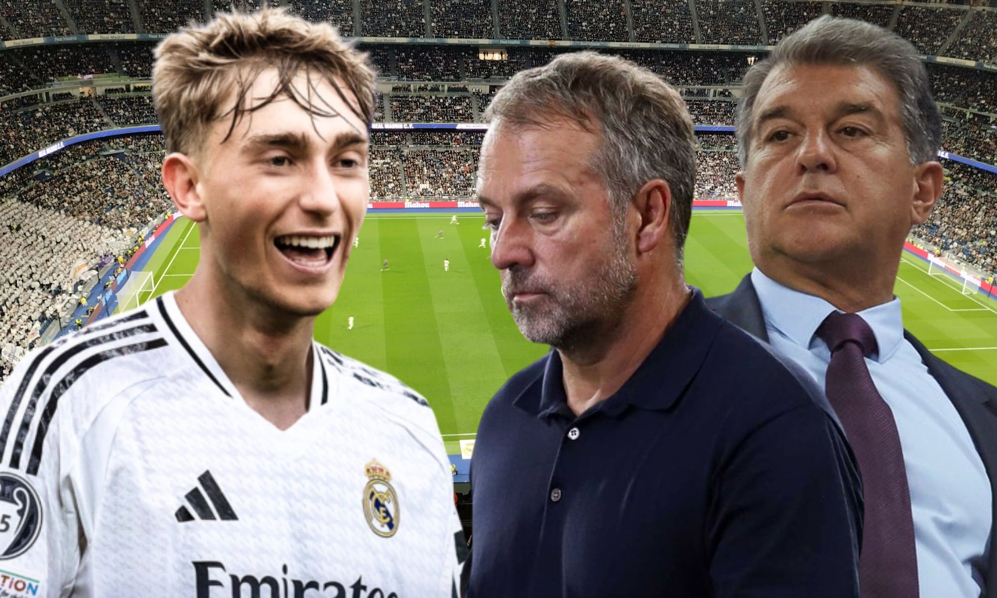 Hansi Flick señala a Huijsen en una conversación con Laporta sobre la próxima temporada