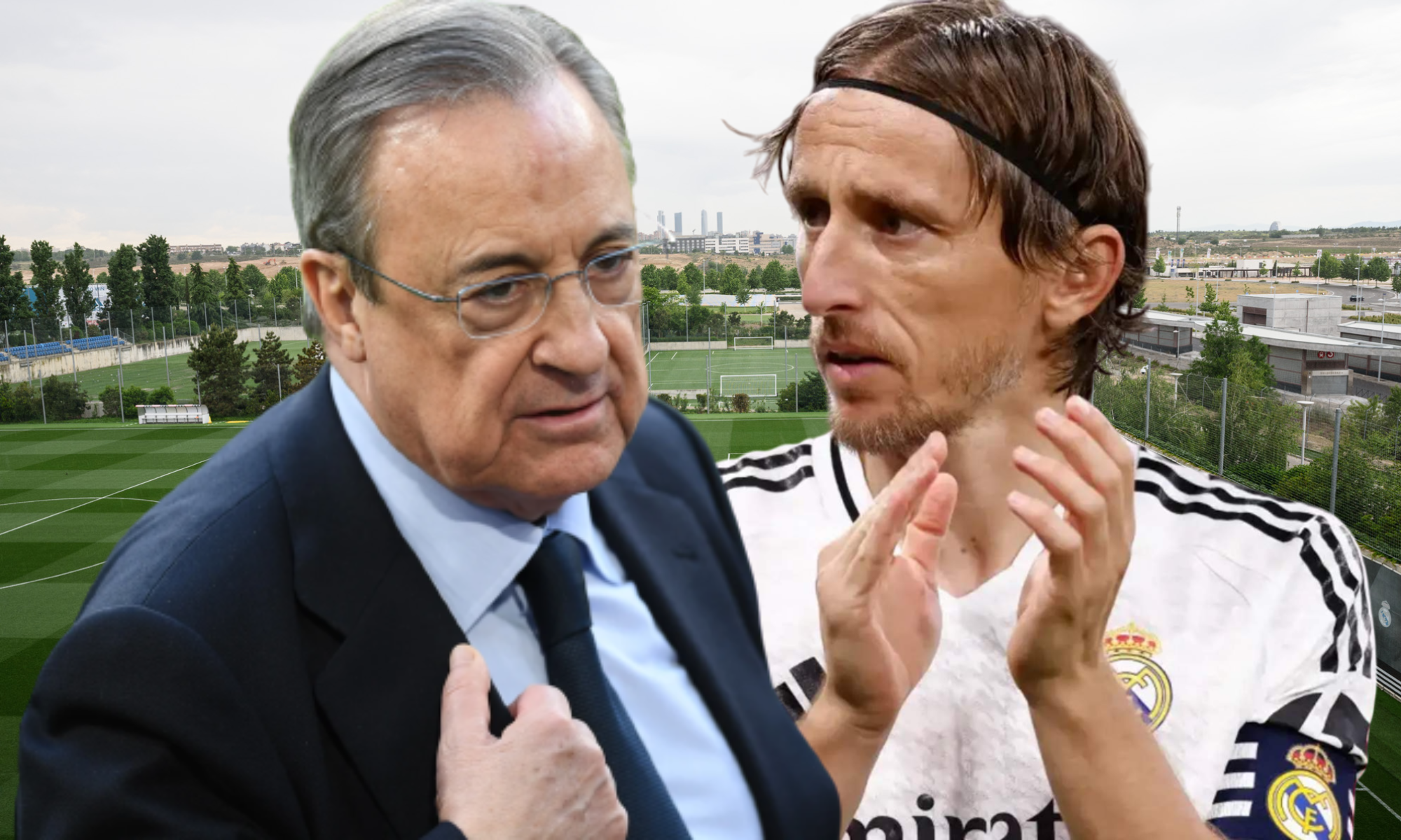 Florentino Pérez resuelve el adiós de Luka Modric en persona Florentino Pérez resuelve el adiós de Luka Modric en persona