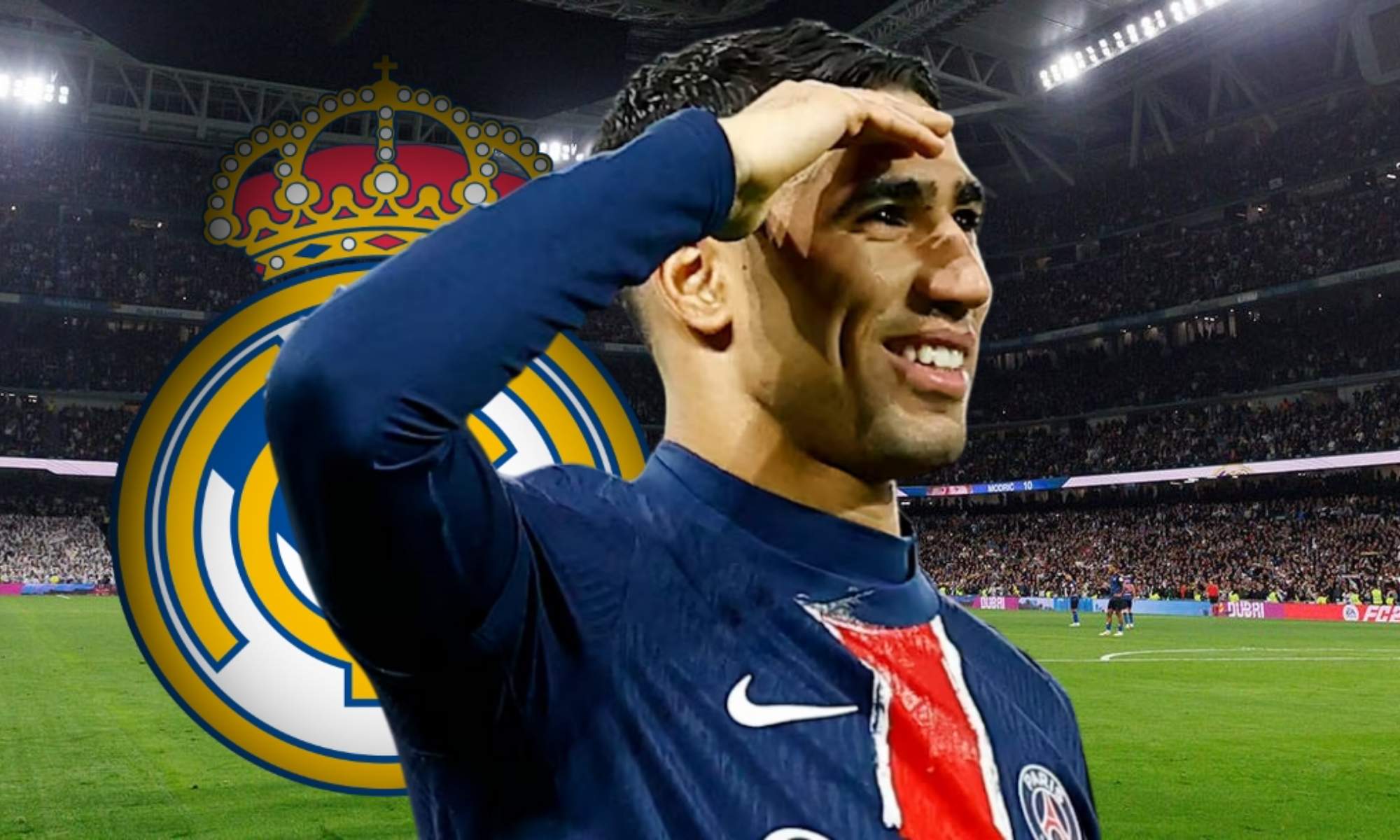 Achraf Hakimi, que está triunfando en el PSG, se formó en la cantera del Real Madrid y siempre ha estado en el aire un posible retorno del futbolista al club merengue.