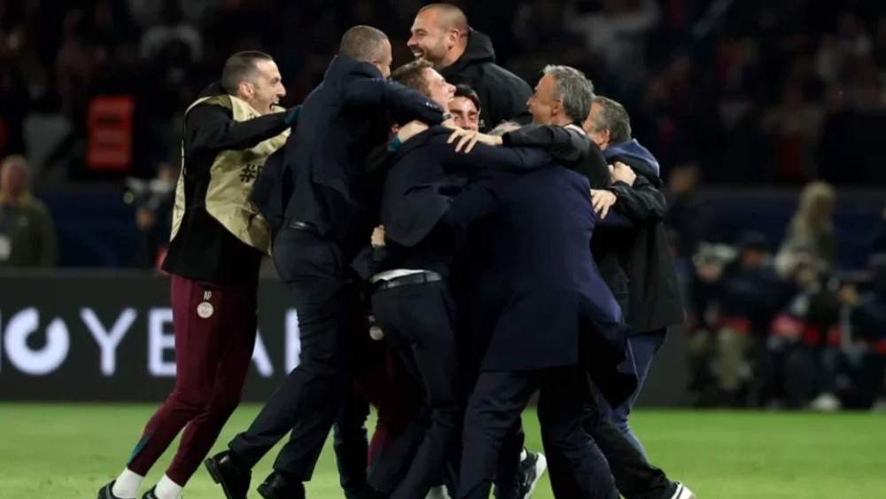 luis enrique psg celebracion