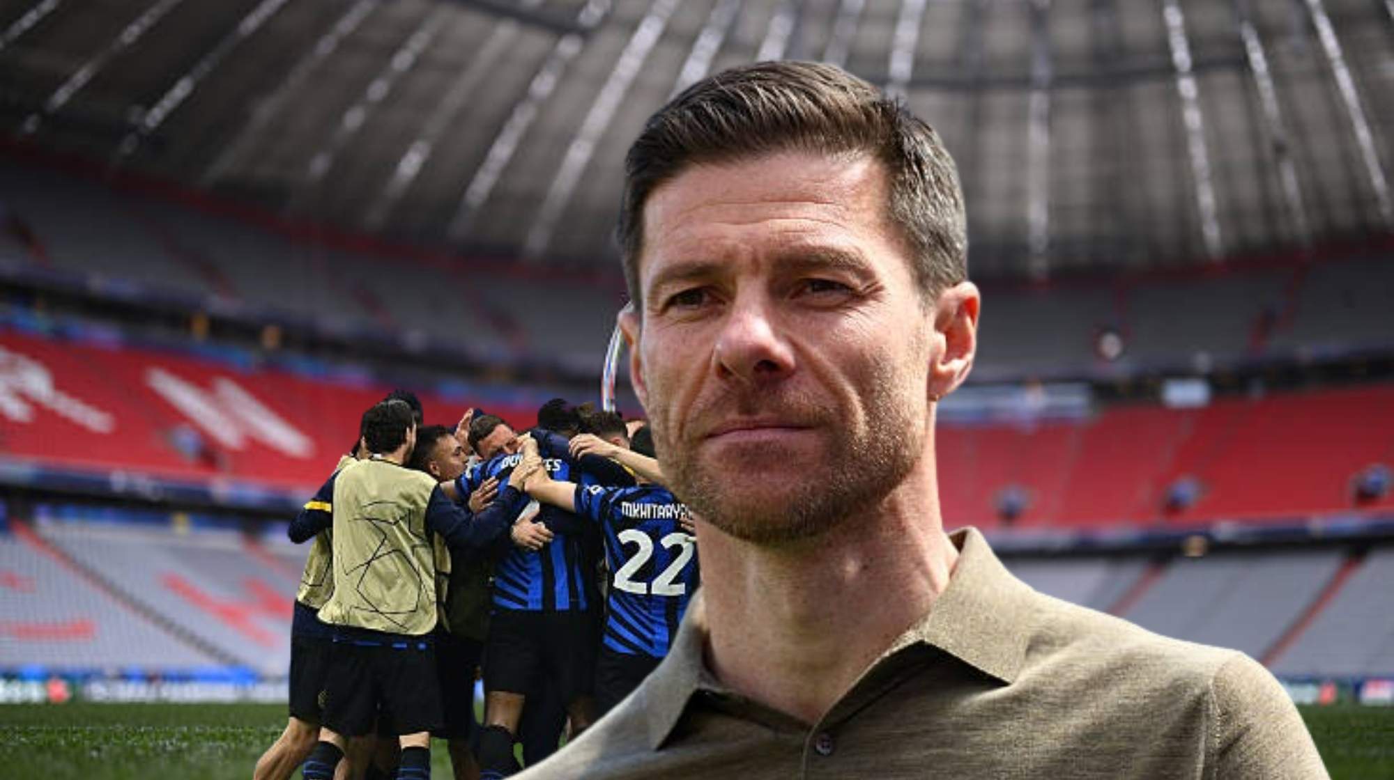Xabi Alonso, más que pendiente del Inter vs. PSG de la final de la Champions.  Xabi Alonso, más que pendiente del Inter vs. PSG de la final de la Champions.