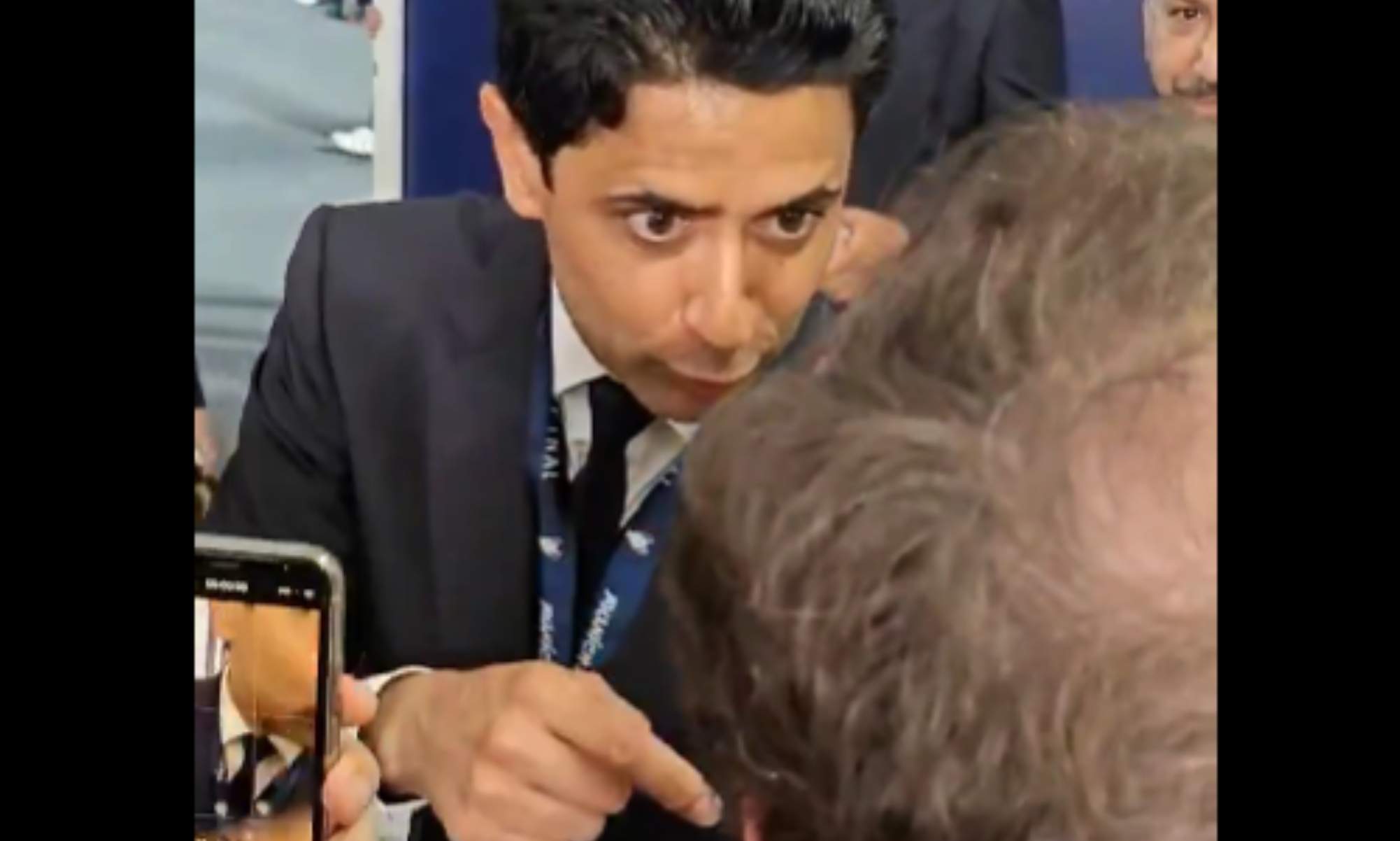 Al Khelaifi va a por un periodista tras ganar la Champions