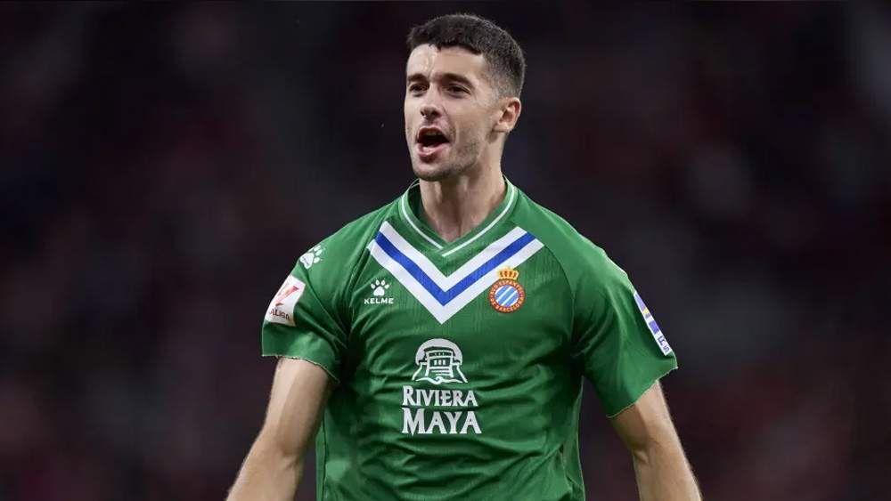 Joan García jugando con el Espanyol