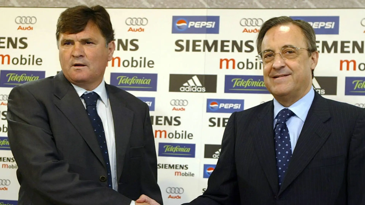 Camacho en su presentación como entrenador del Real Madrid