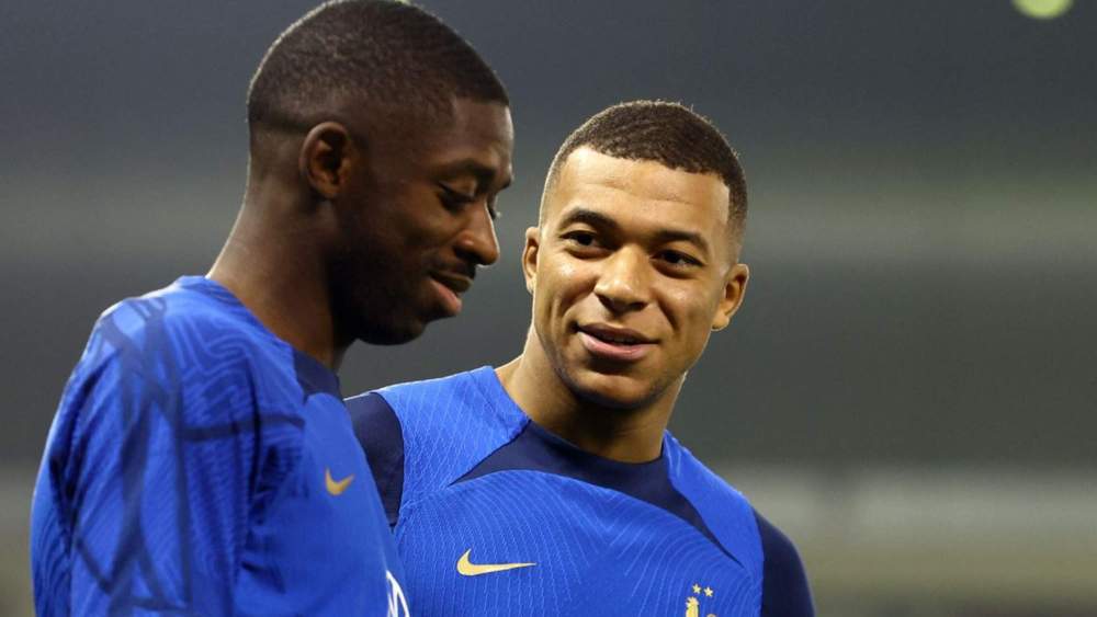 dembele mbappe entrenamiento francia dembele mbappe entrenamiento francia