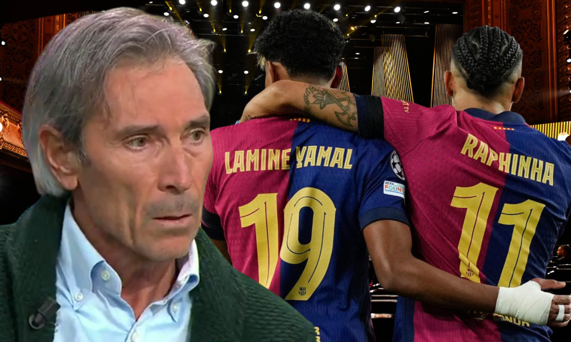 El 'Lobo' Carrasco le quita el Balón de Oro a Raphinha y a Lamine Yamal