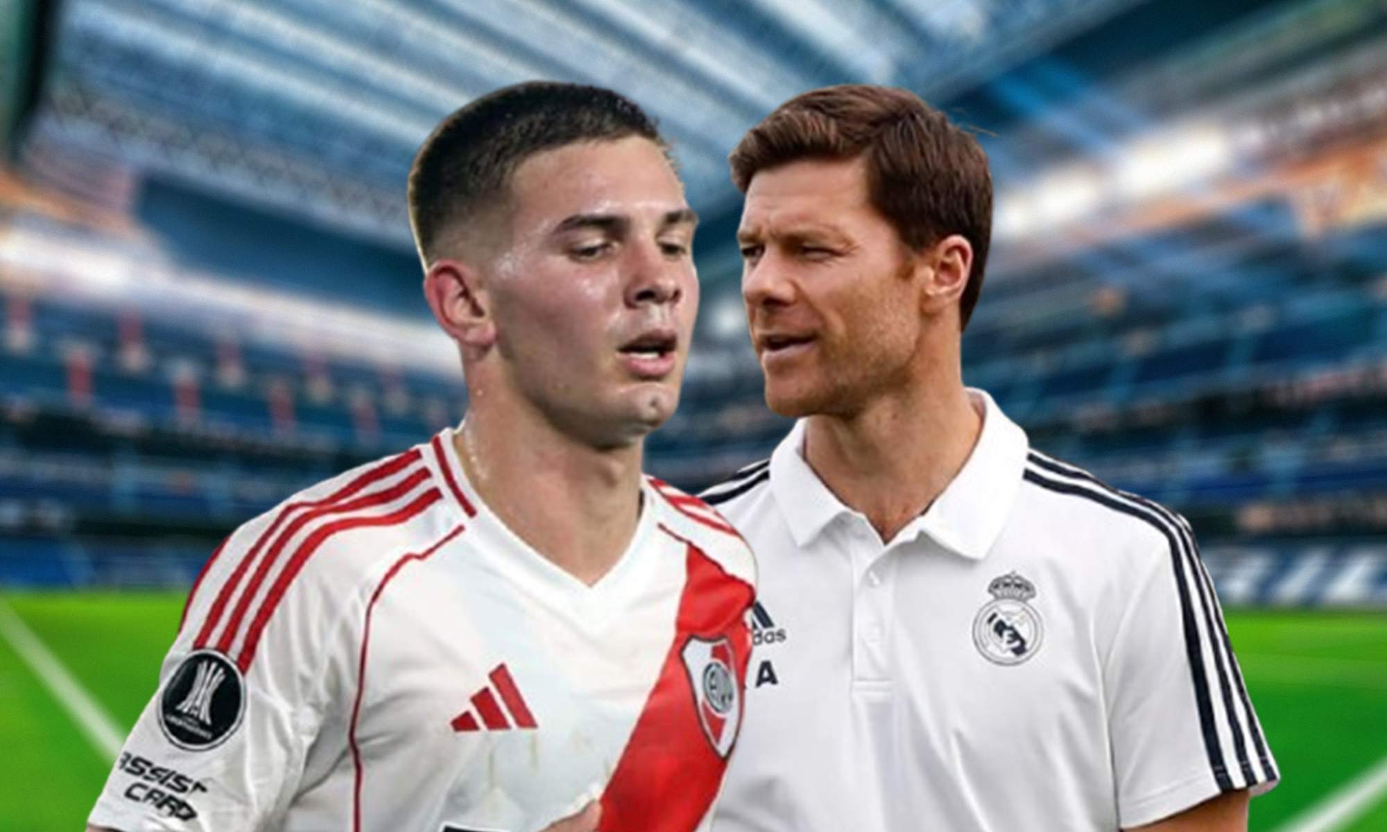 Franco Mastantuono, Xabi Alonso y el Santiago Bernabéu. 