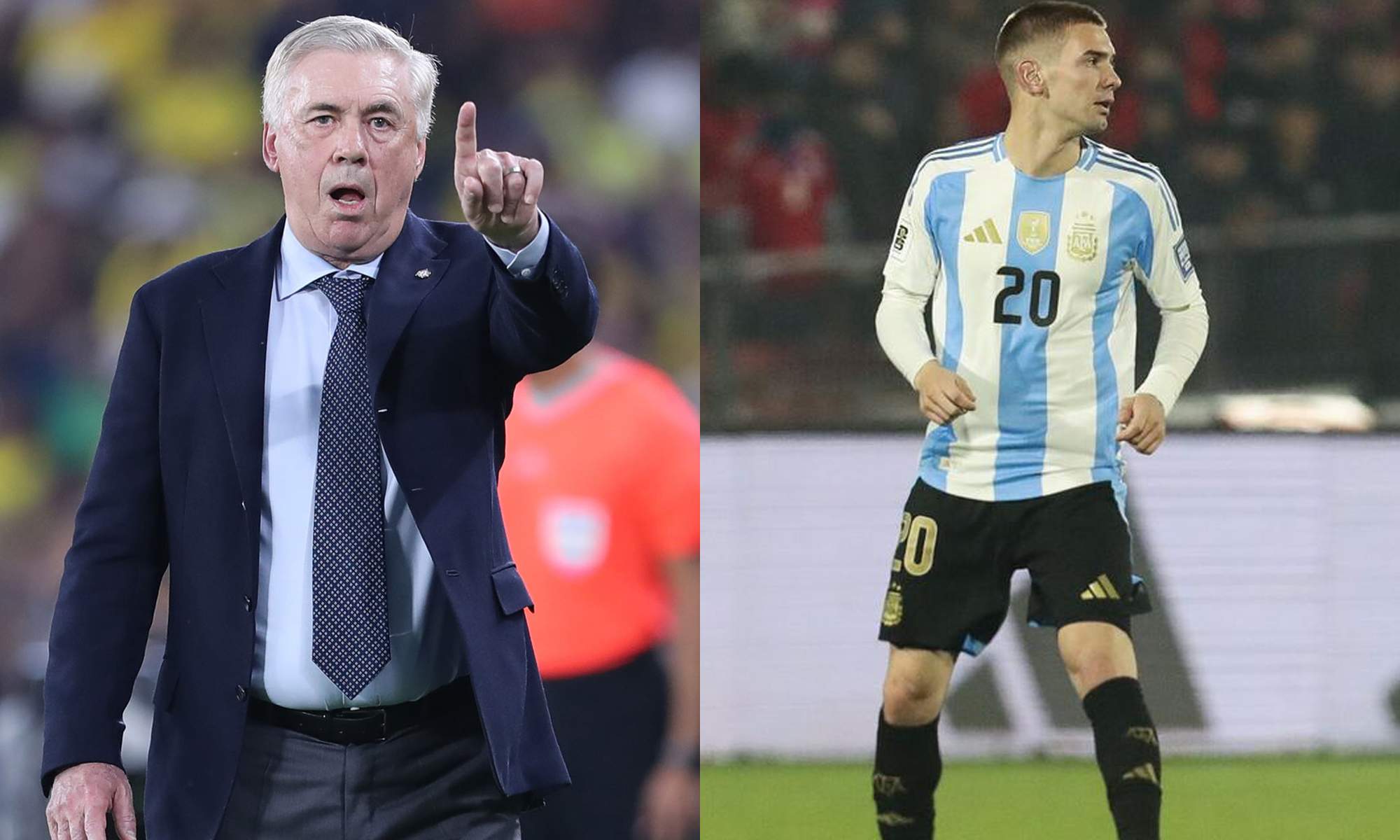 Flojo debut de Ancelotti con Brasil, Mastantuono hace historia con Argentina