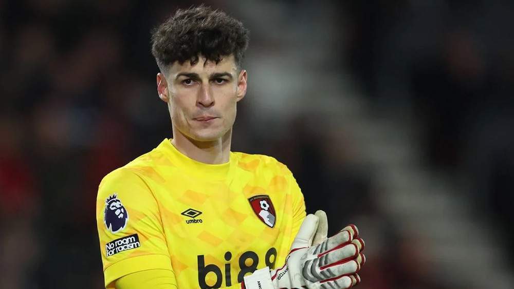 Kepa jugando en el Bournemouth