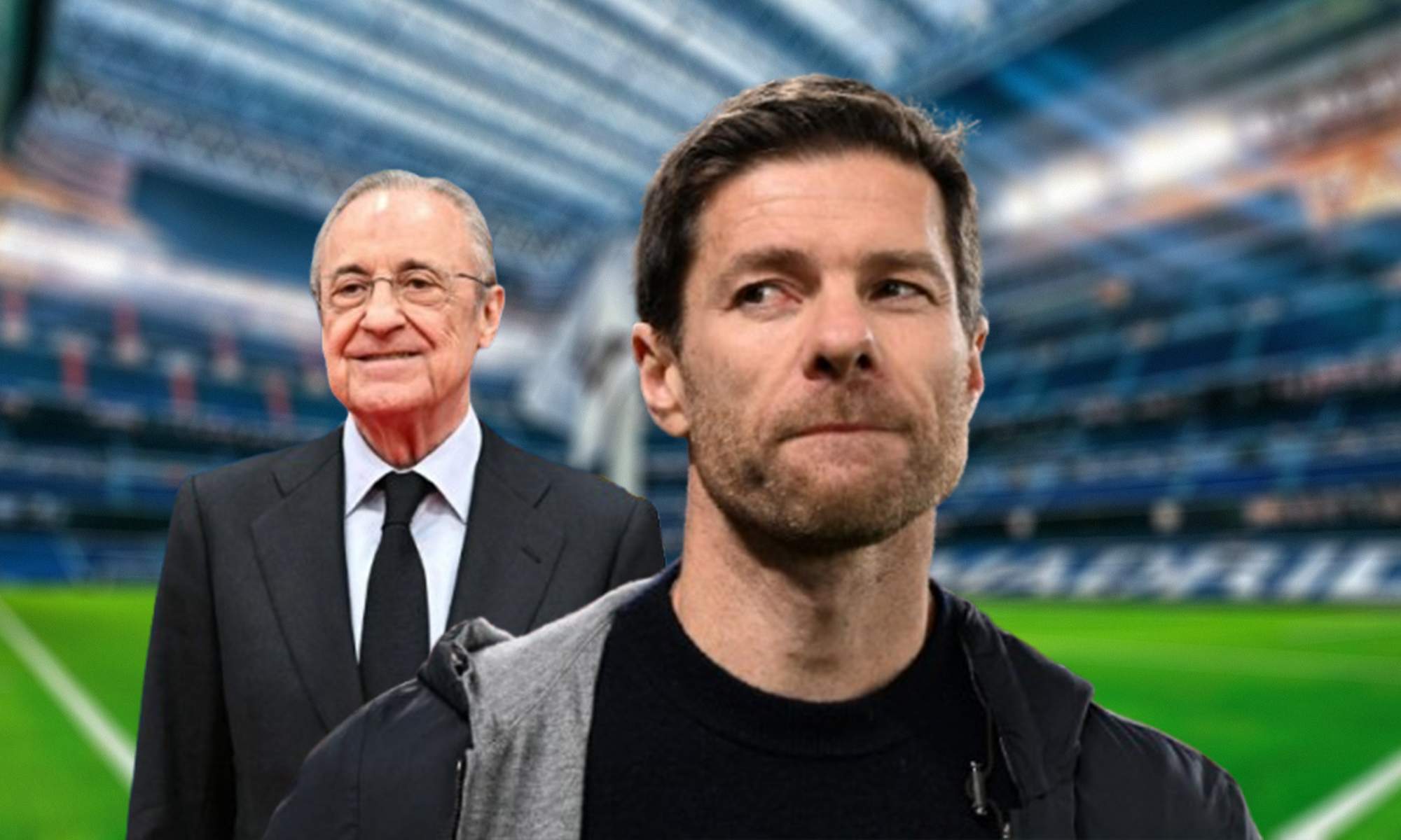 Florentino Pérez, Xabi Alonso y el Santiago Bernabéu.