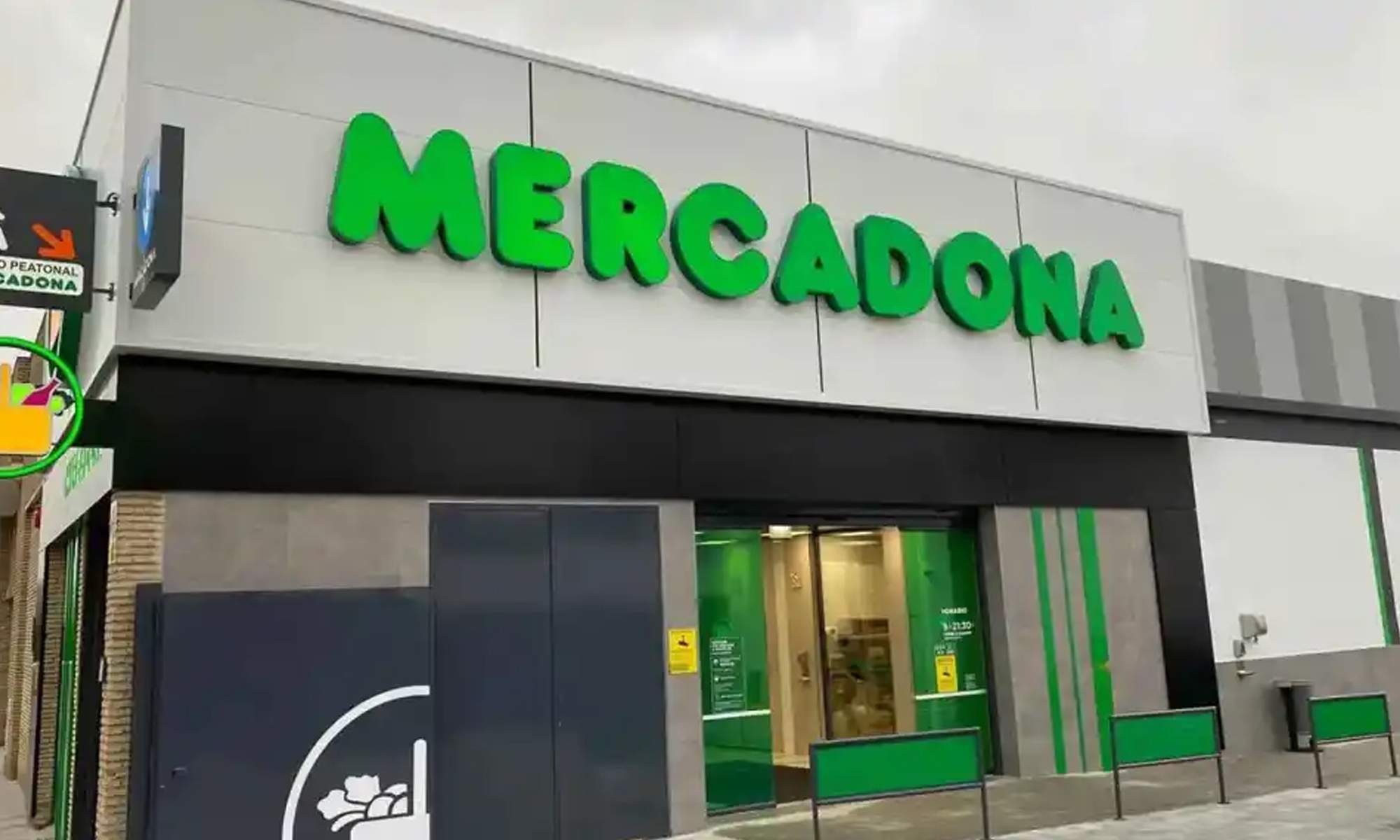 Fachada de un mercadona de España