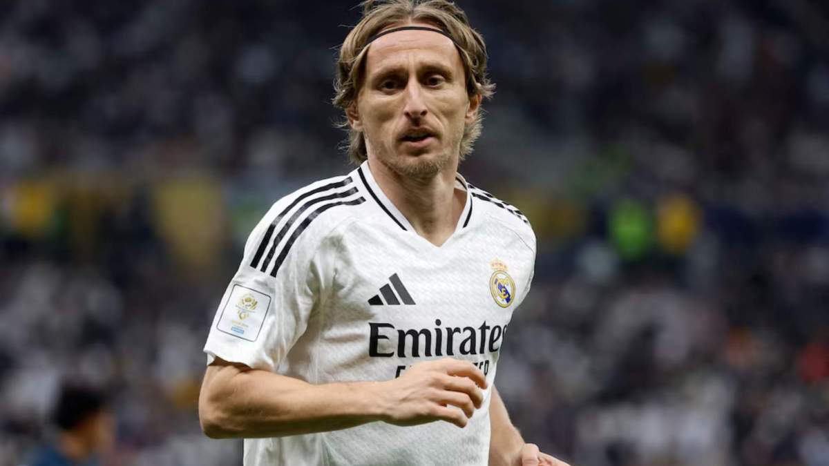 Luka Modric, en un partido con el Real Madrid.