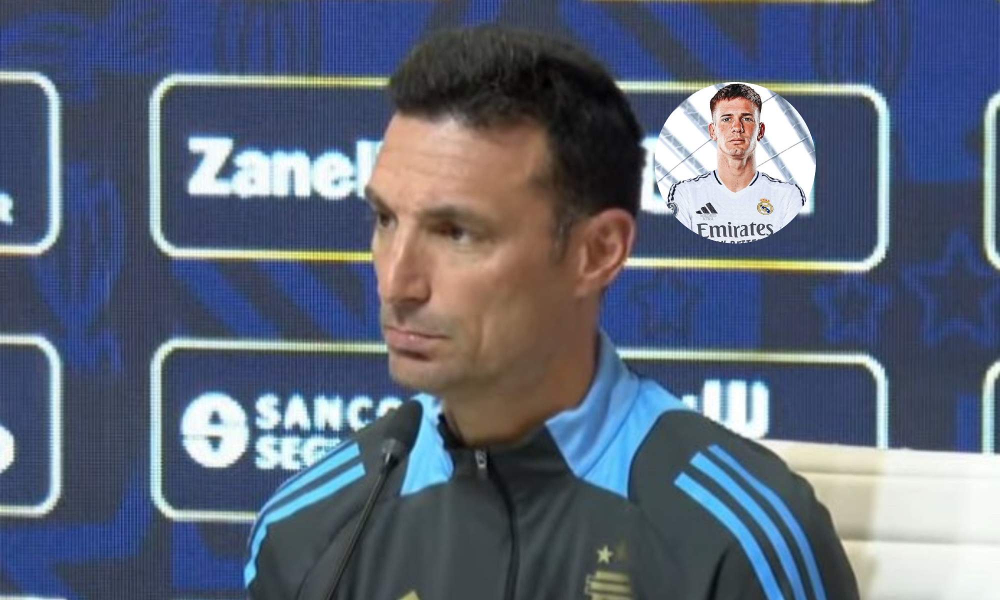 Scaloni habla sobre la más que posible llegada de Franco Mastantuono al Real Madrid