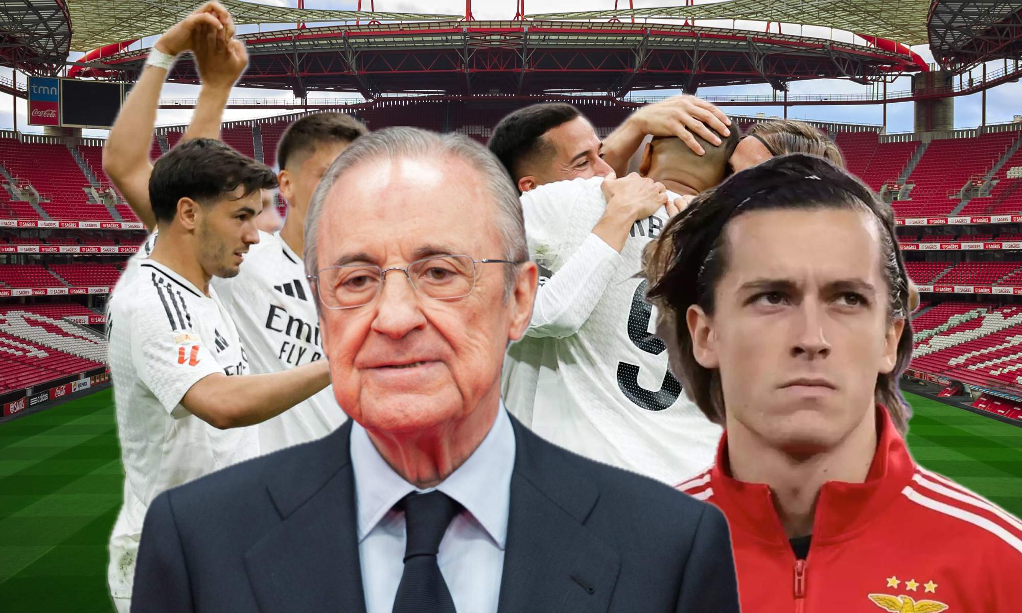 Florentino rompe otro fichaje con el Benfica tras lo de Carreras, el Madrid no se lo vende