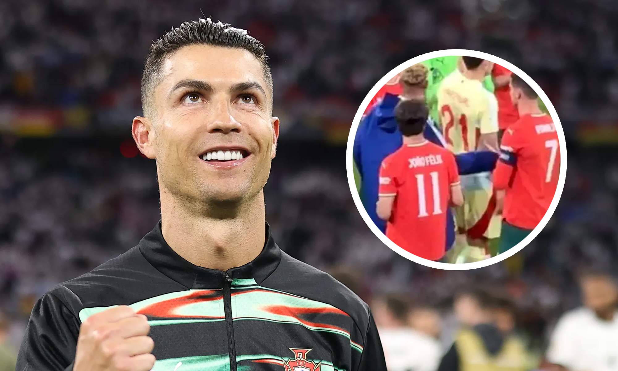 La reacción de Cristiano ya en frío al feo gesto de Lamine Yamal: "Que le f..."