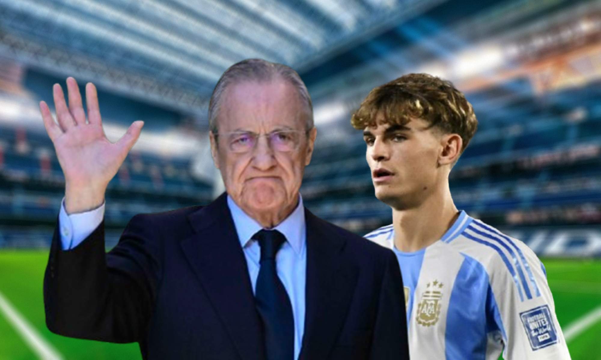 Florentino Pérez, Nico Paz y el Santiago Bernabéu. 
