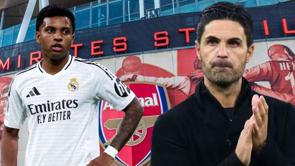 Rodrygo y Arteta en montaje