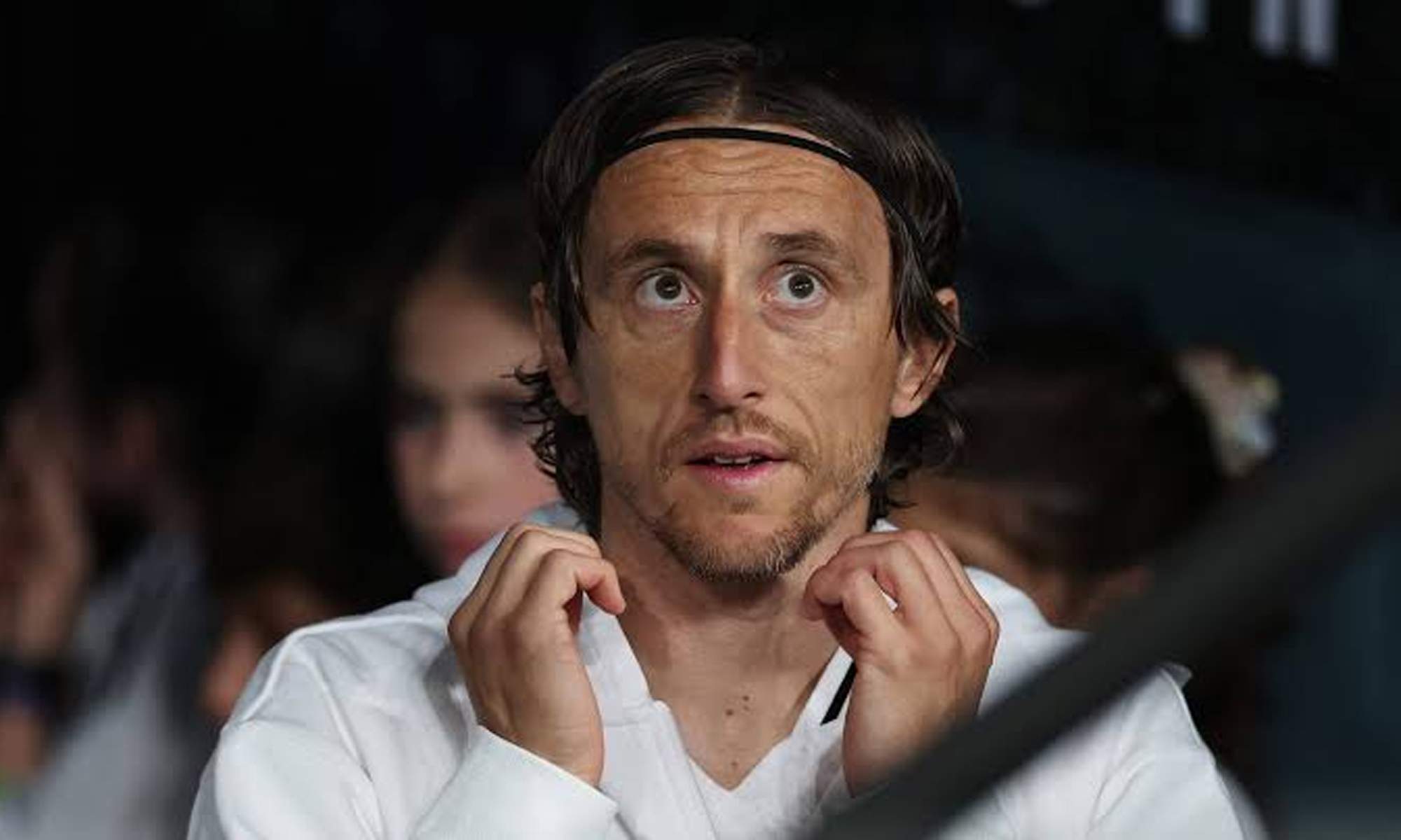 Lluka Modric durante un partido del Real Madrid. Lluka Modric durante un partido del Real Madrid.