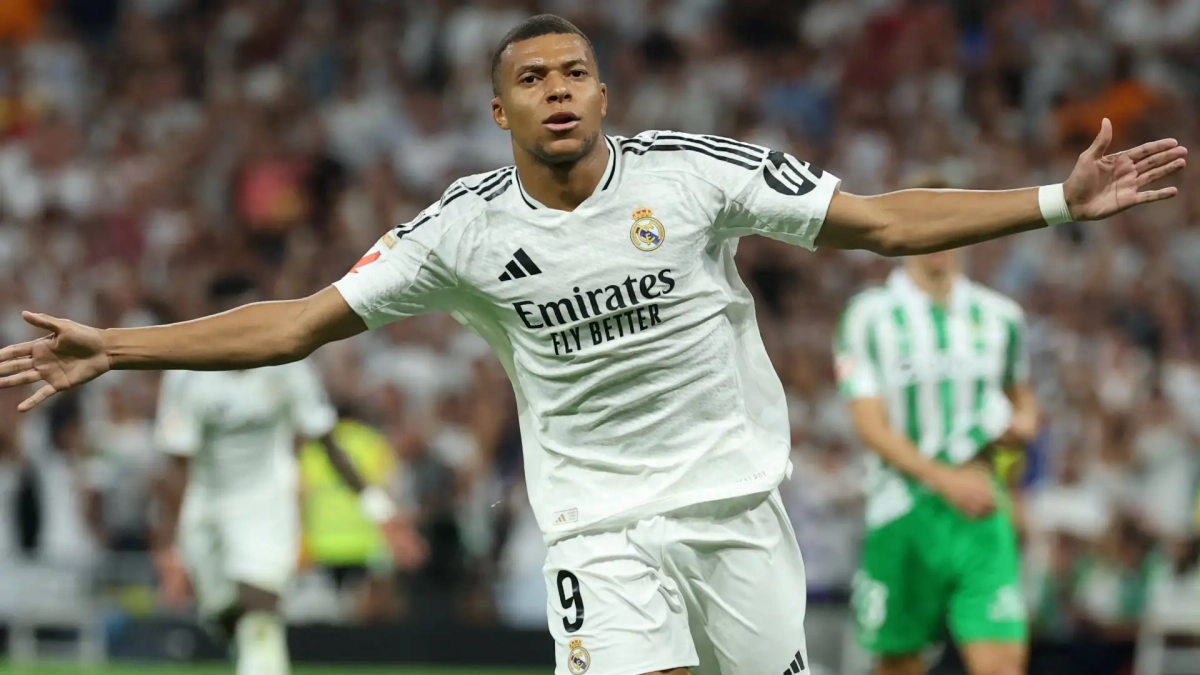 kylian mbappe celebracion gol realmadrid