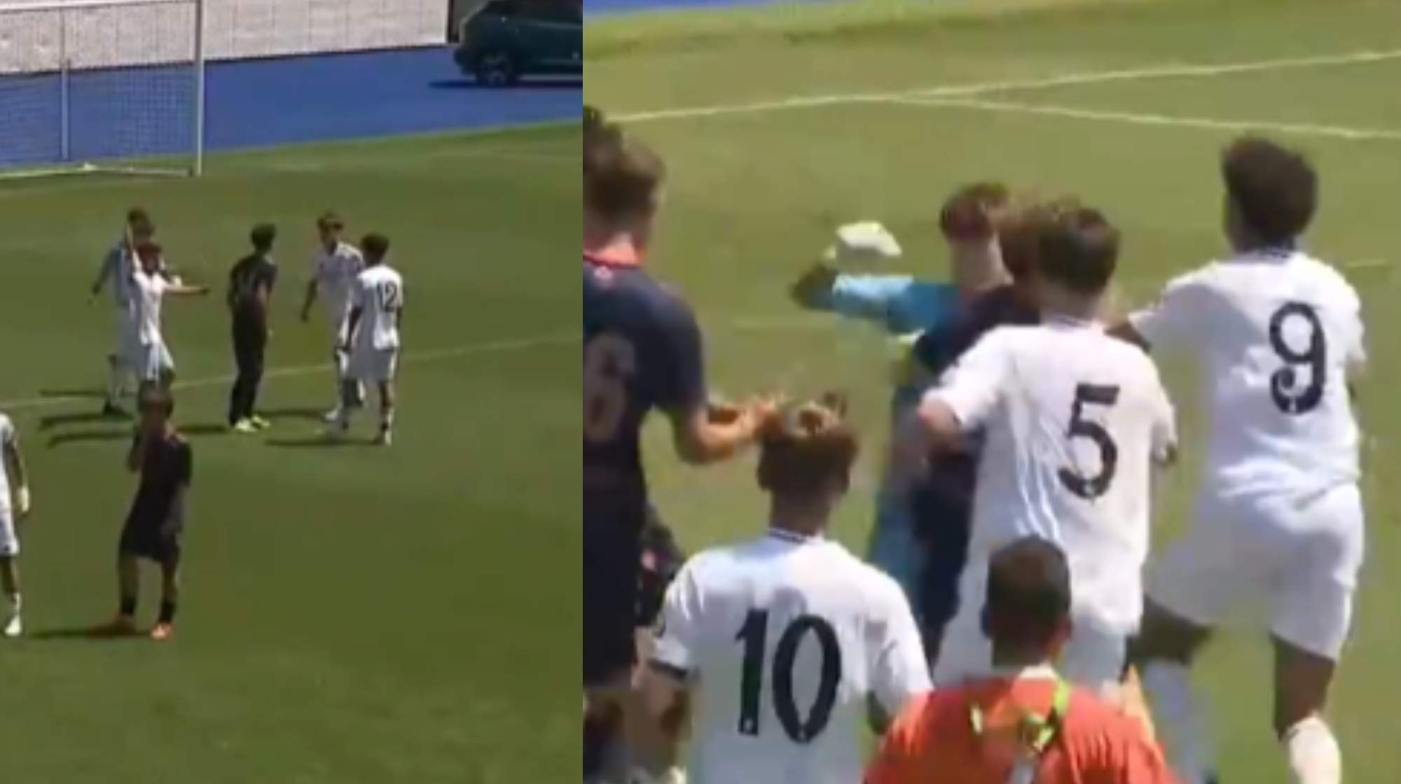 Escándalo en el Real Madrid vs. Celta de Cadetes.