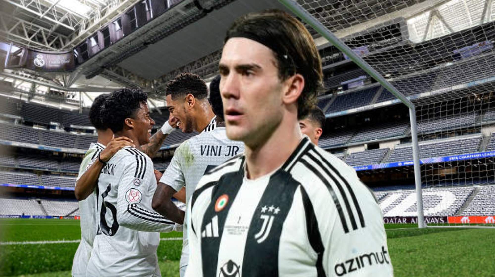 Juventus pretende cambiar a Vlahovic por un jugador de Alonso en el Real Madrid.  