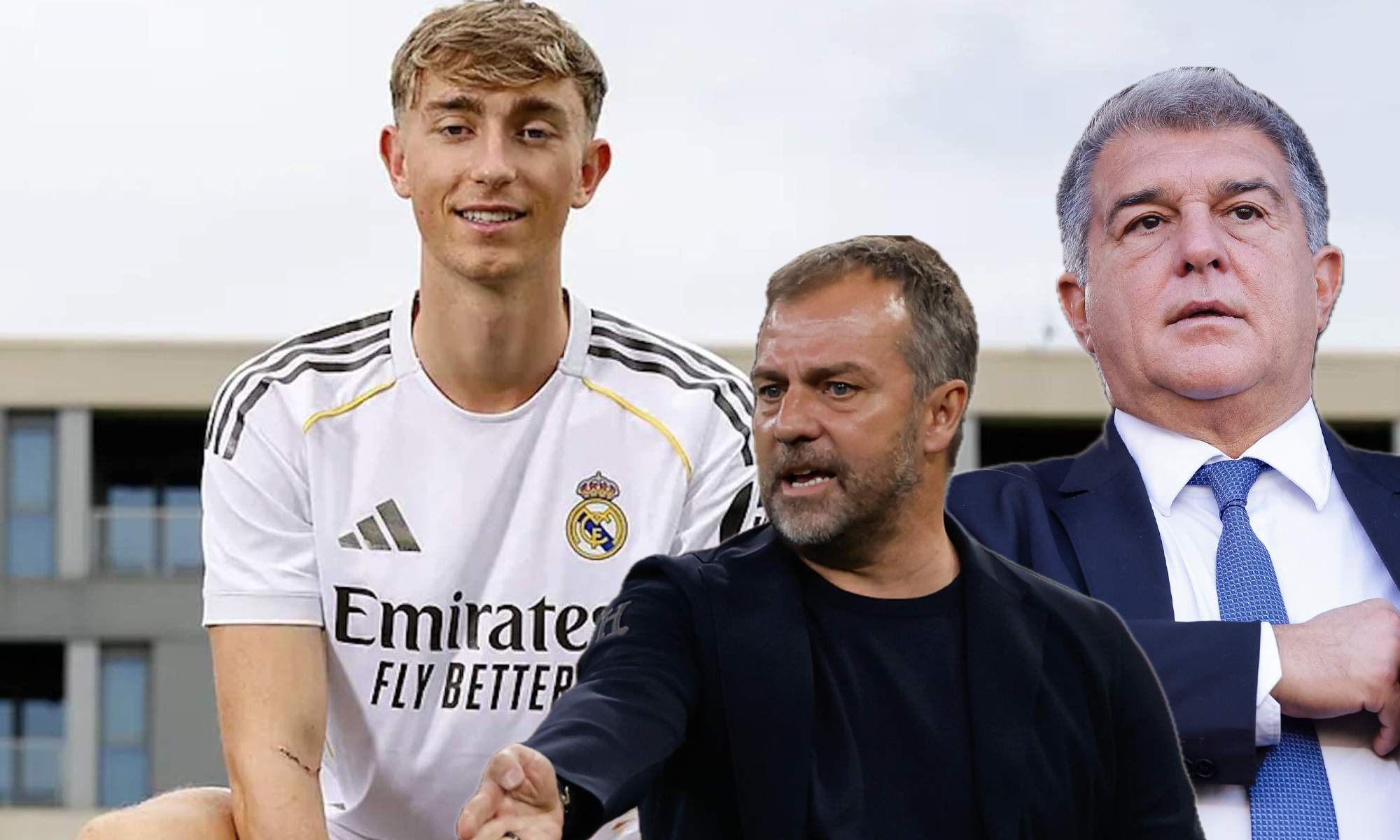 Flick se lo dijo a Laporta sobre el fichaje de Huijsen por el Real Madrid: “Es un g…” 