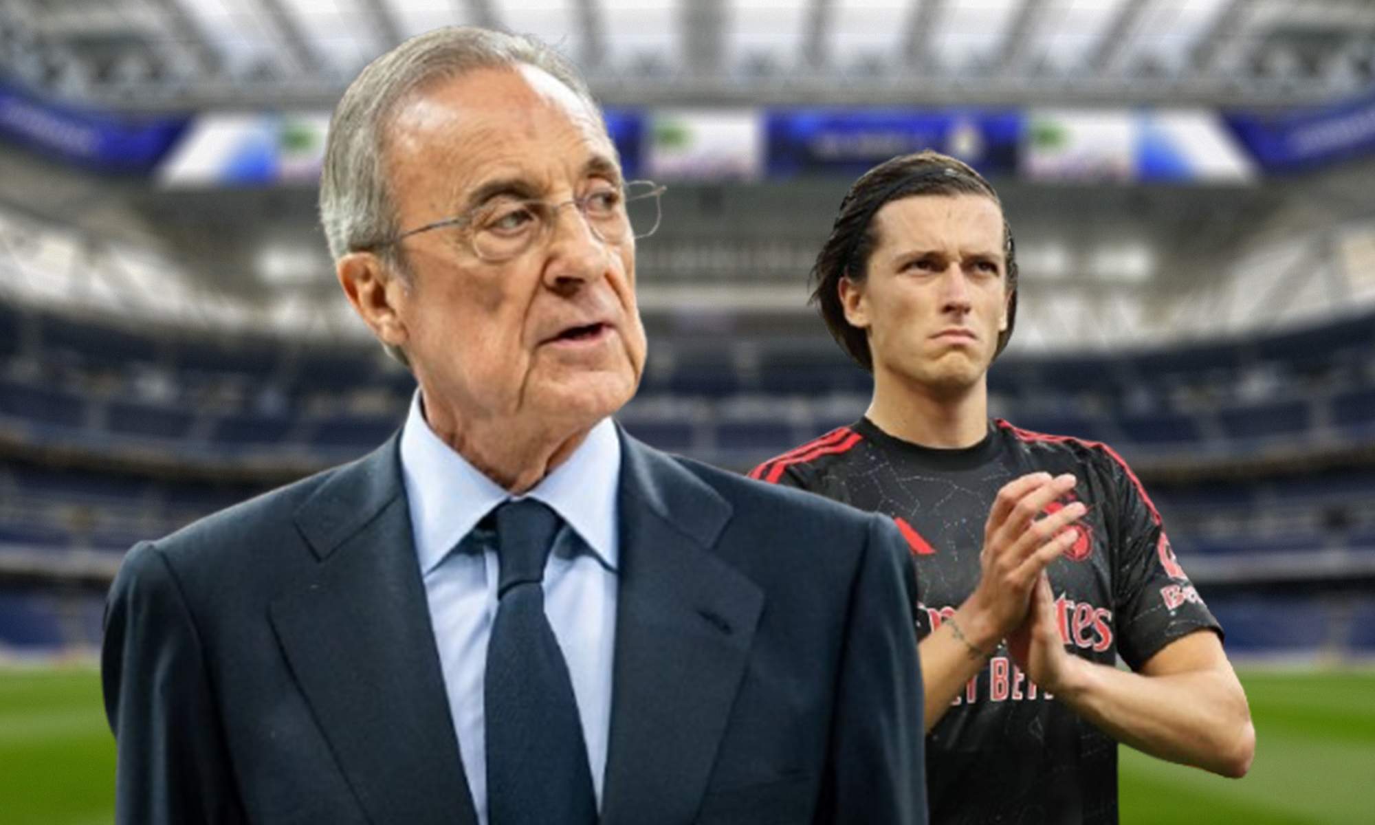 Florentino Pérez, Álvaro Carreras y el Santiago Bernabéu.