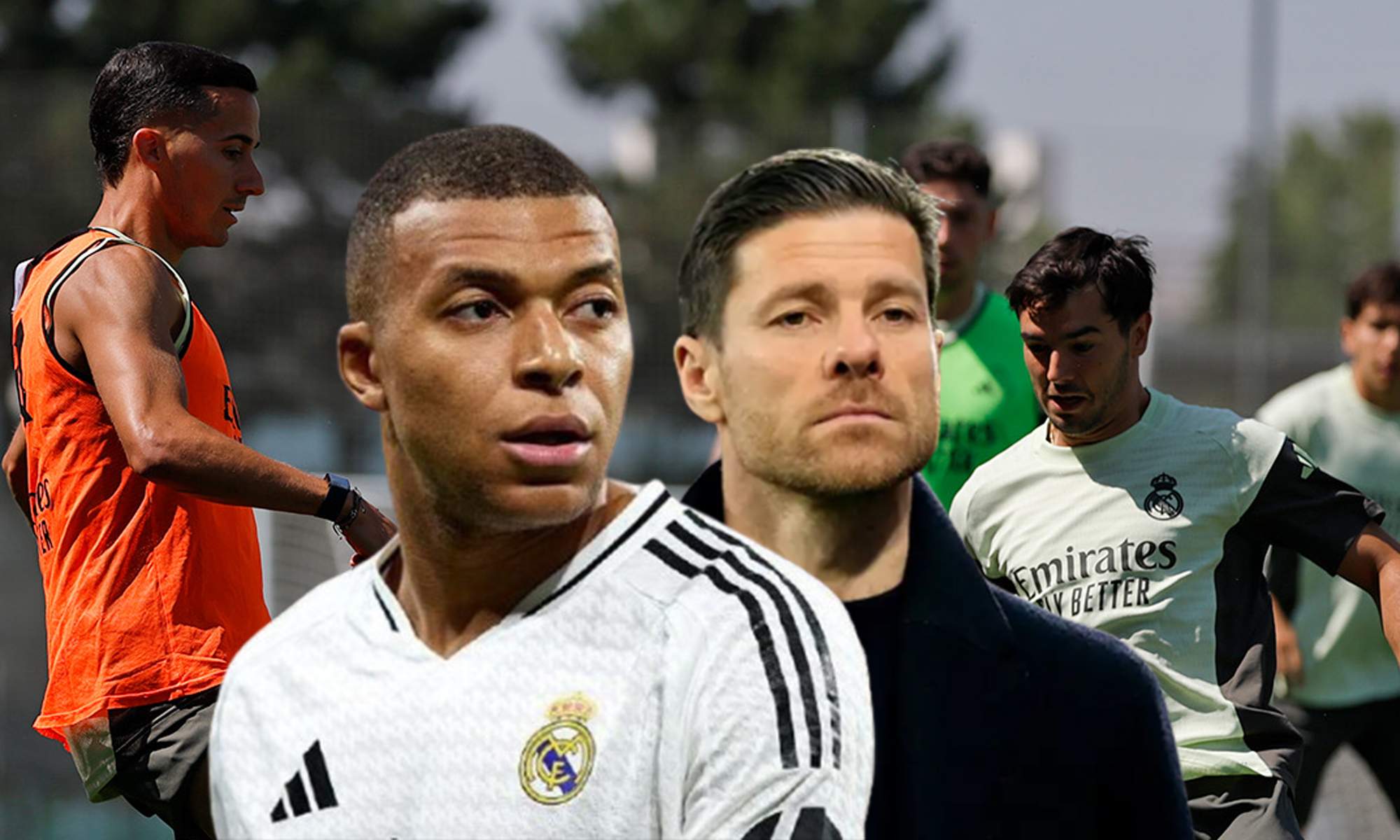 Kylian Mbappé, Xabi Alonso y un entrenamiento del Real Madrid.