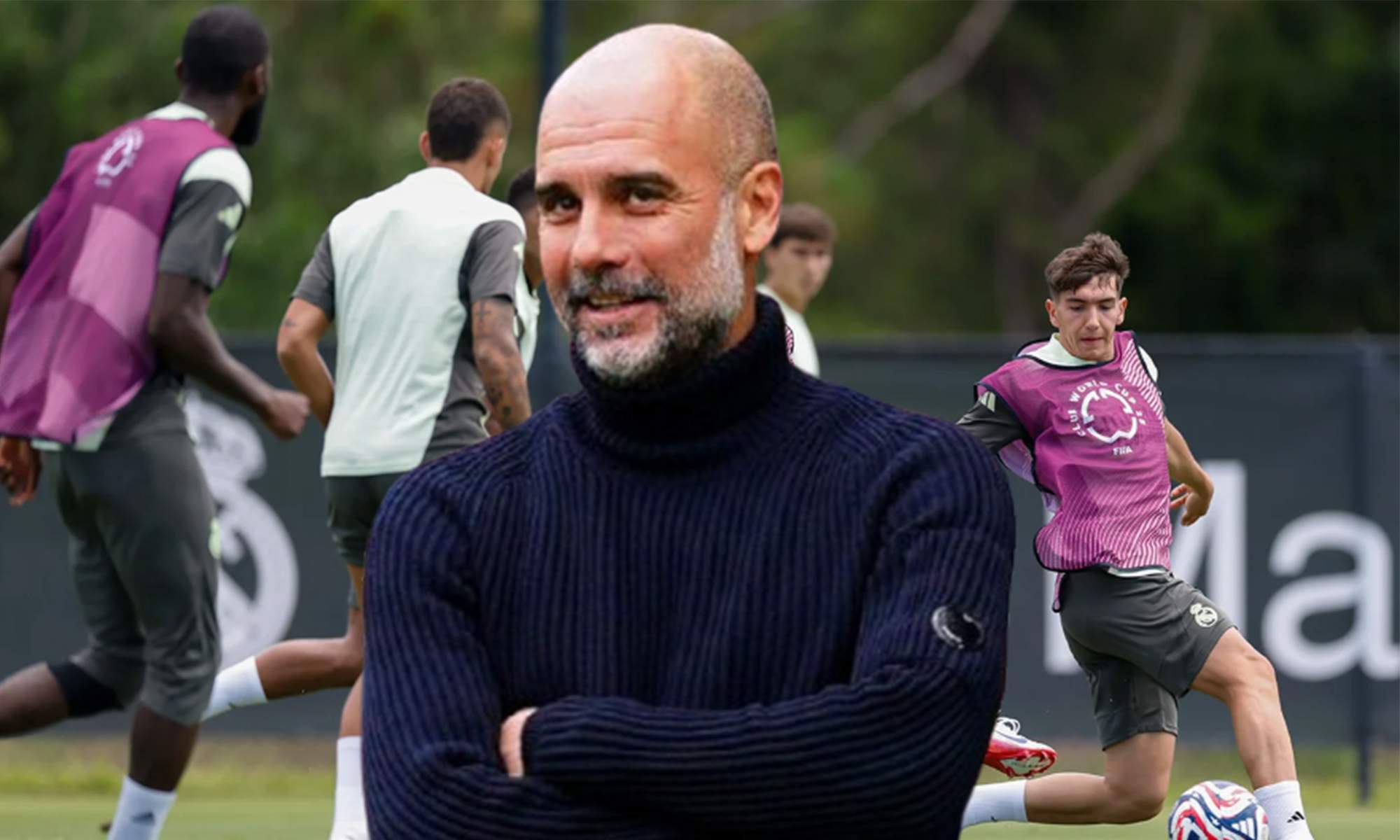 Pep Guardiola y un entrenamiento del Real Madrid en Estados Unidos. 