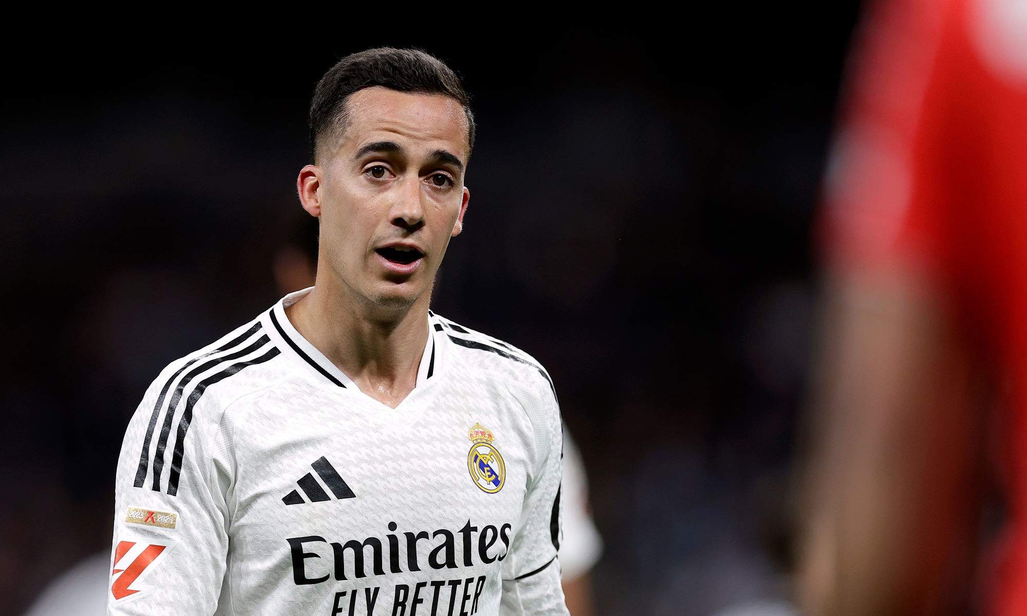 Lucas Vázquez durante un partido del Real Madrid. 