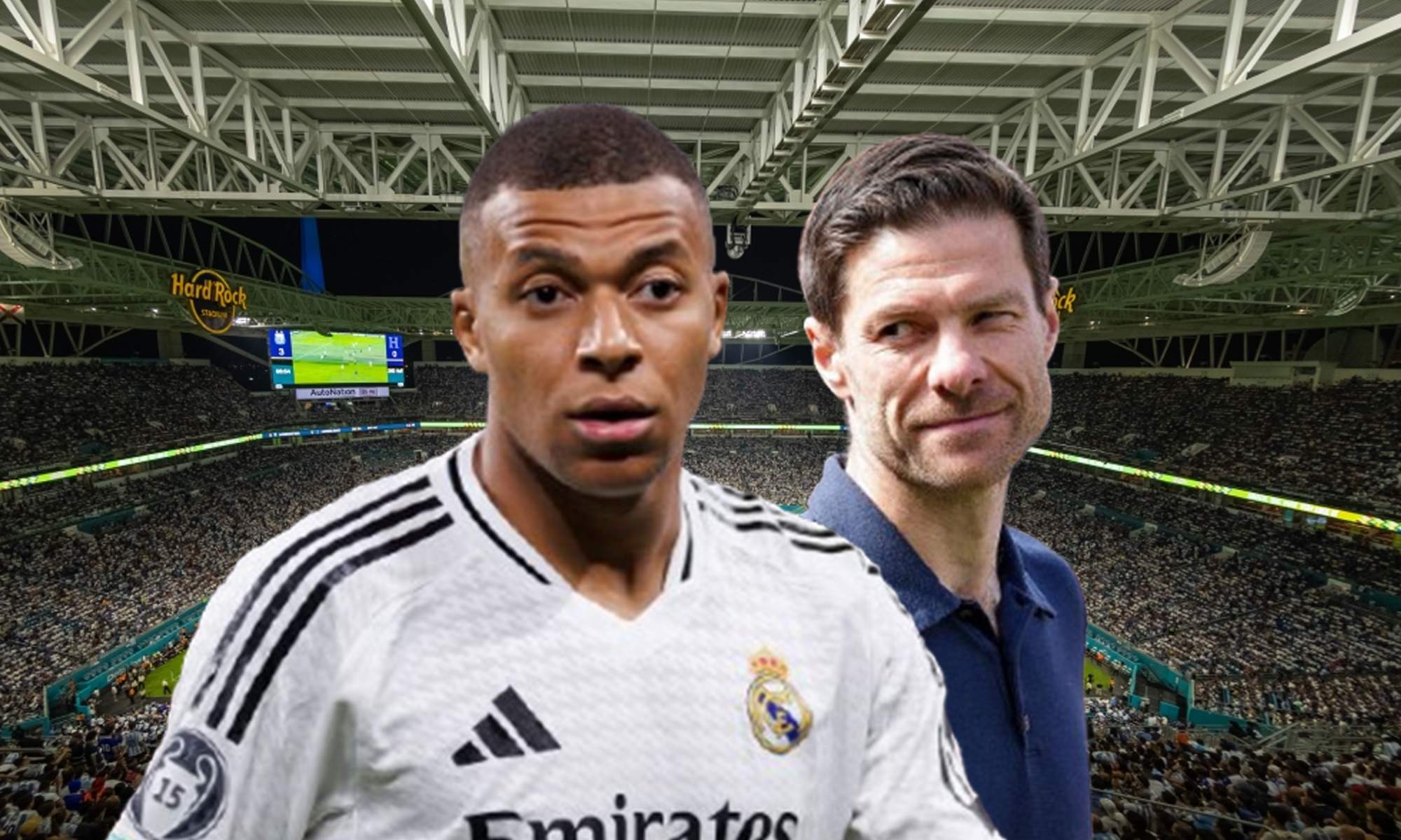 Kylian Mbappé, Xabi Alonso y Hard Rock Stadium de Miami.