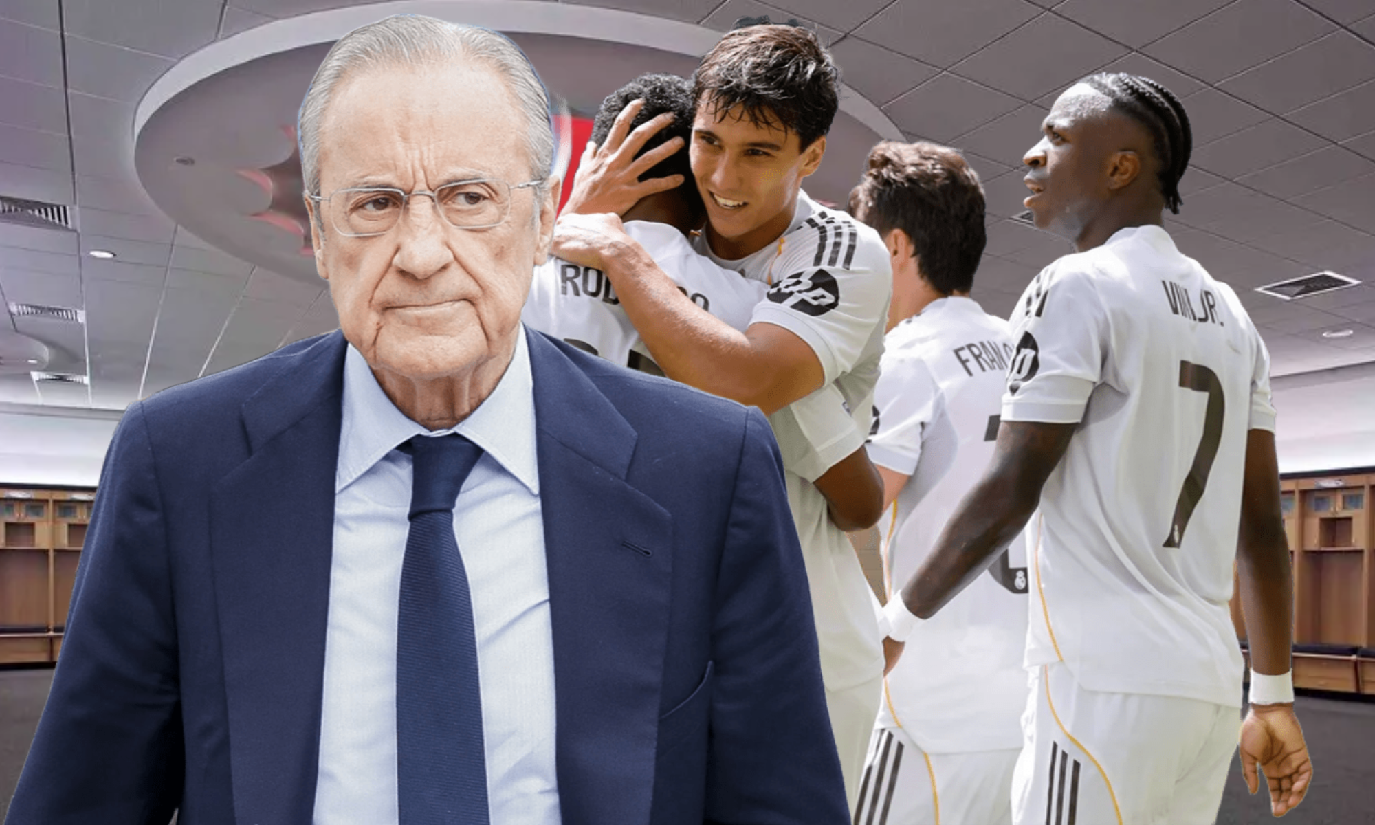 Florentino Pérez señaló a un jugador del Real Madrid delante de todos sus compañeros