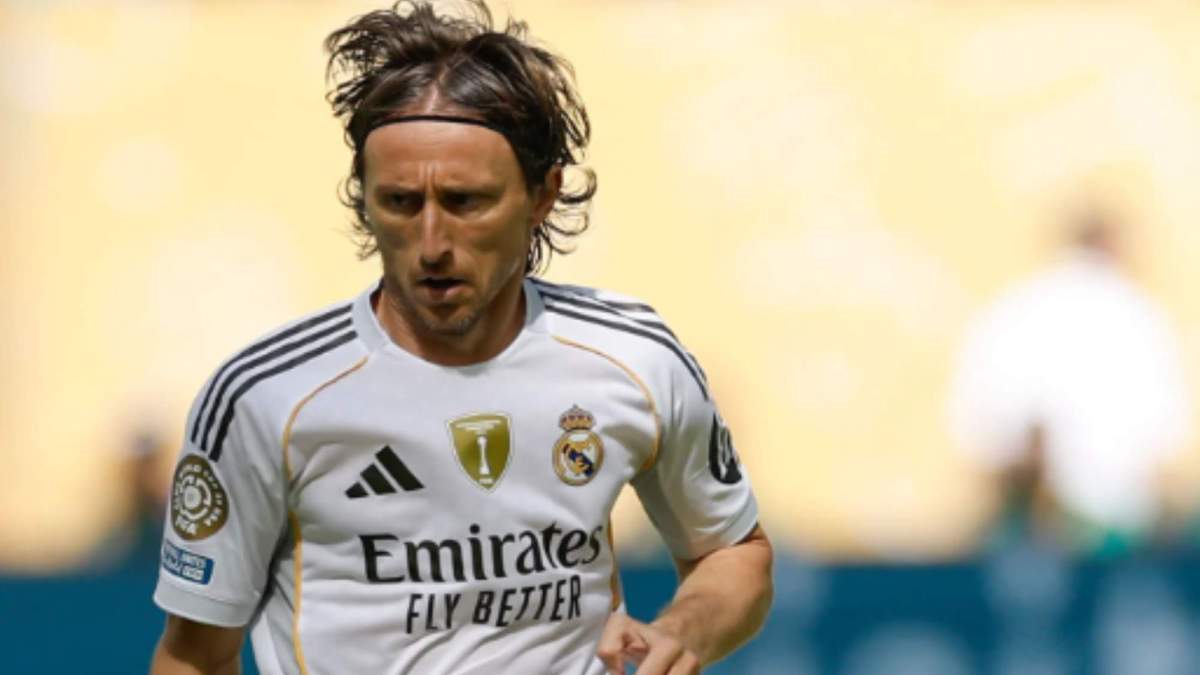 Modric en el encuentro de hoy