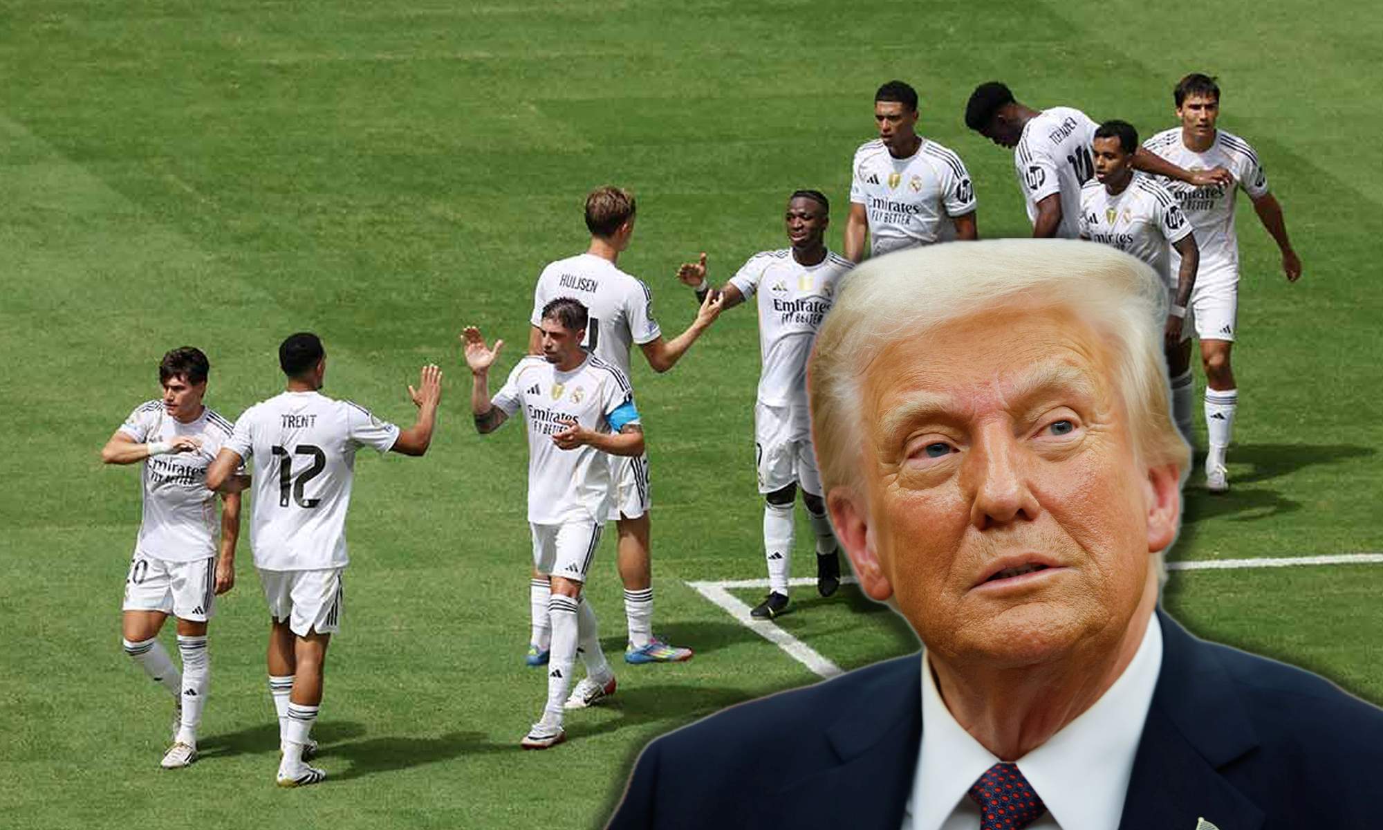 Trump le mete un impuesto al empate del Real Madrid con el Al Hilal, Florentino paga