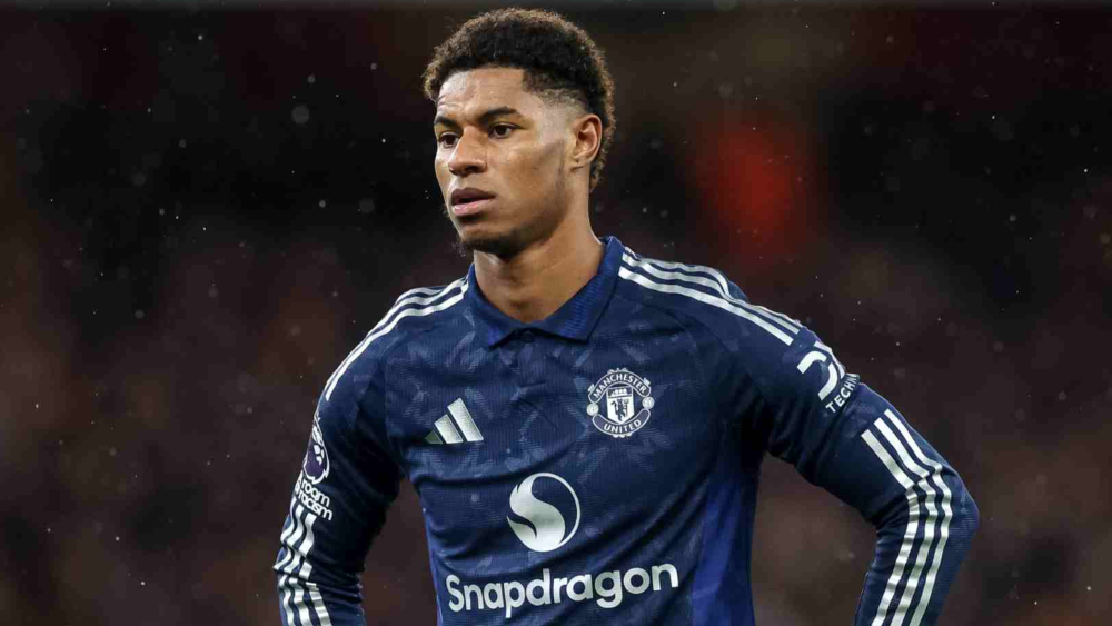 Marcus Rashford durante un partido del Manchester United