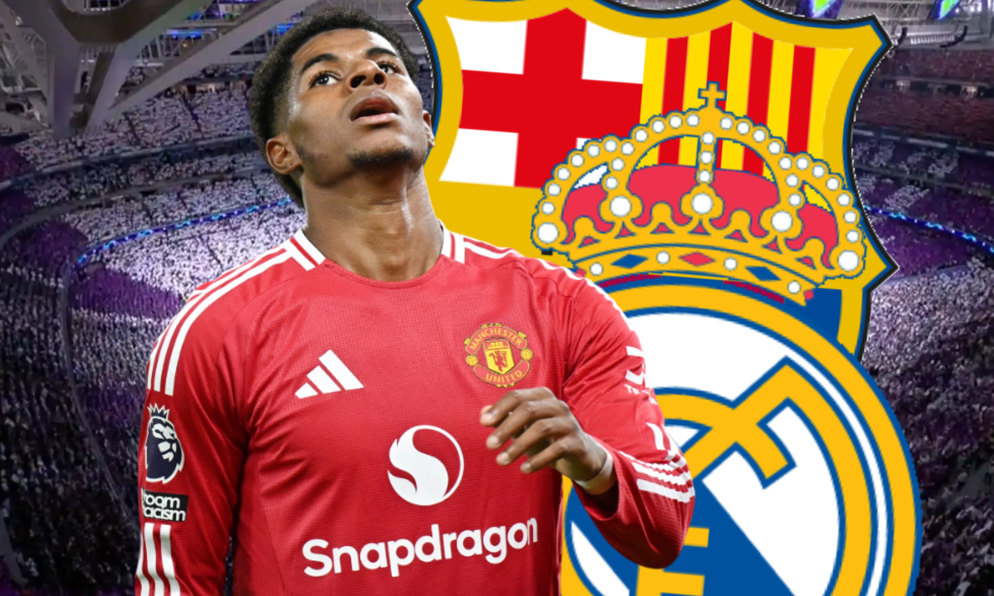 El Manchester United quiere situar a Marcus Rashford en la órbita del Real Madrid