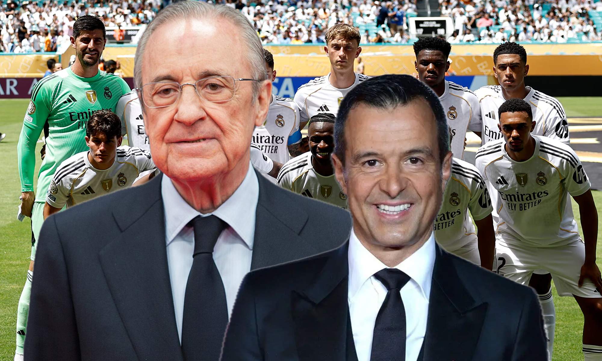 Jorge Mendes le trae a Florentino una oferta de 14 millones, el Real Madrid responde