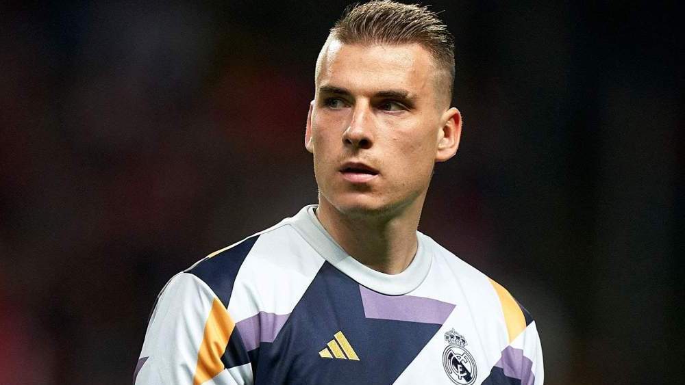 Lunin con el Real Madrid